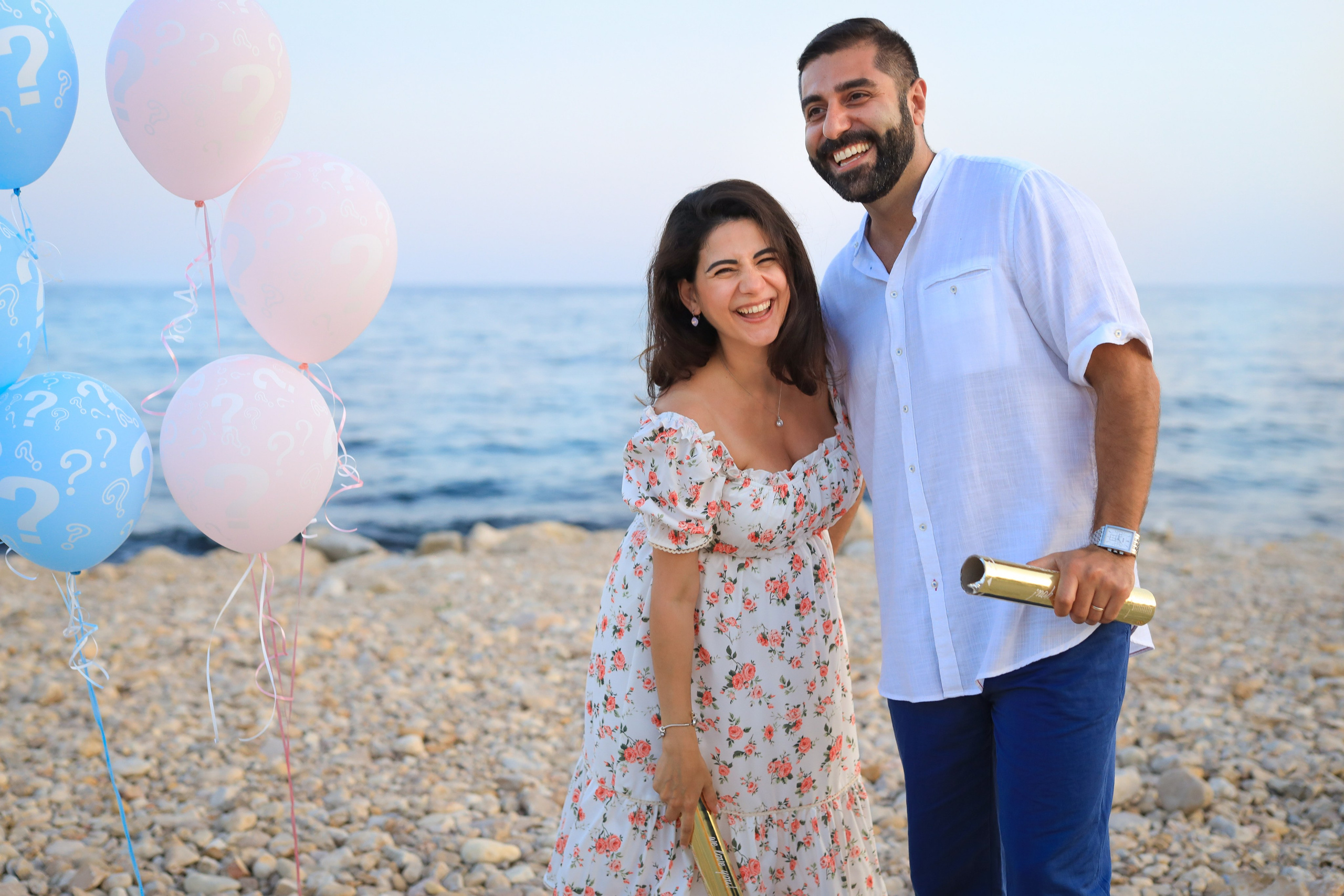 Gender party. Wedding and family photographer in Altea, Valencia, Alicante, Benidorm