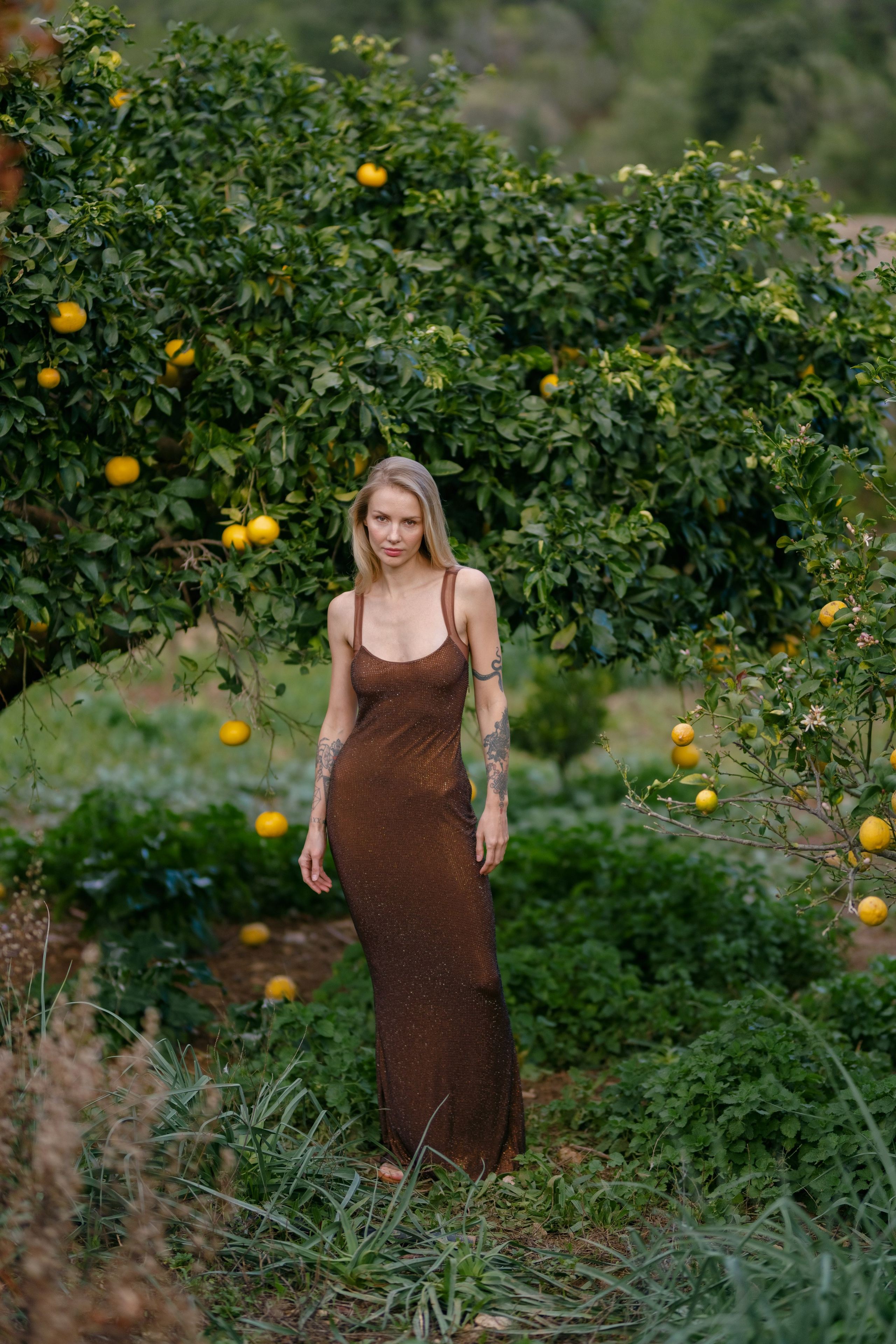 Katya in the village. Photographer in Mallorca