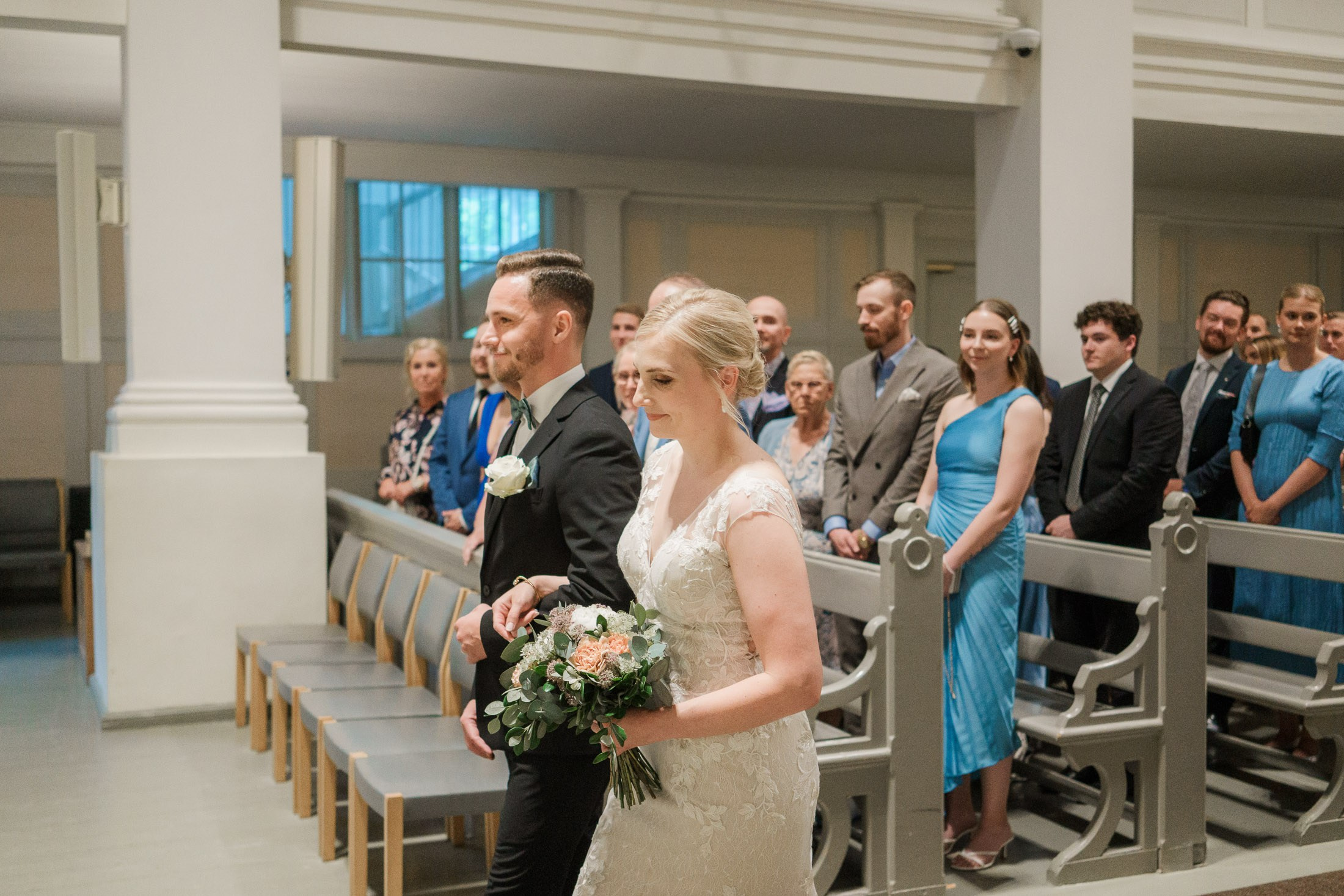 Hääkuvaus Klaus K, Rake-sali ja Helsingin vanha kirkko