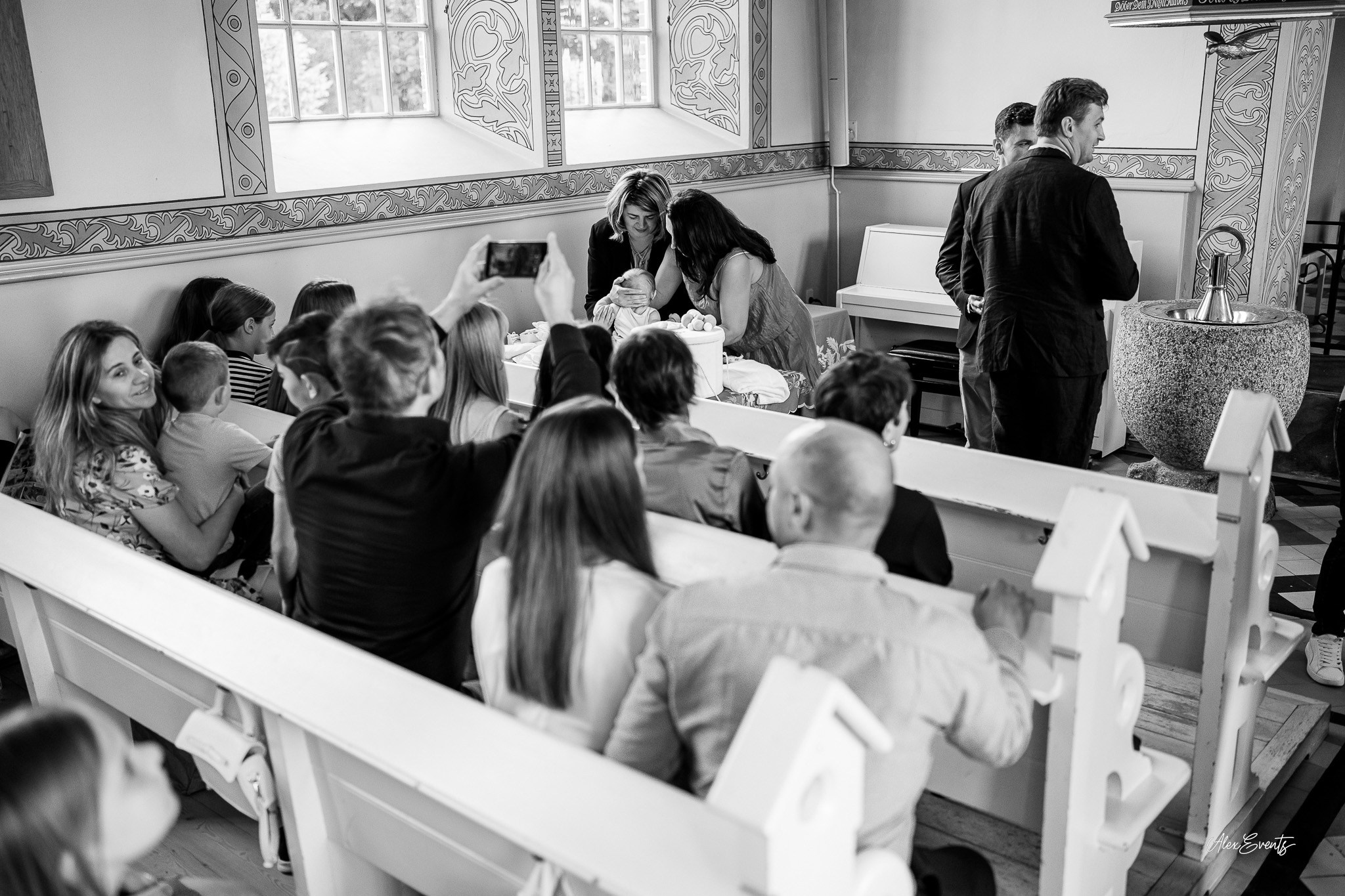 Botez Theodor - Biserica Fredericia. AlexEvents | Fotograf si Videograf de Nunta si Botez in Danemarca si Germania