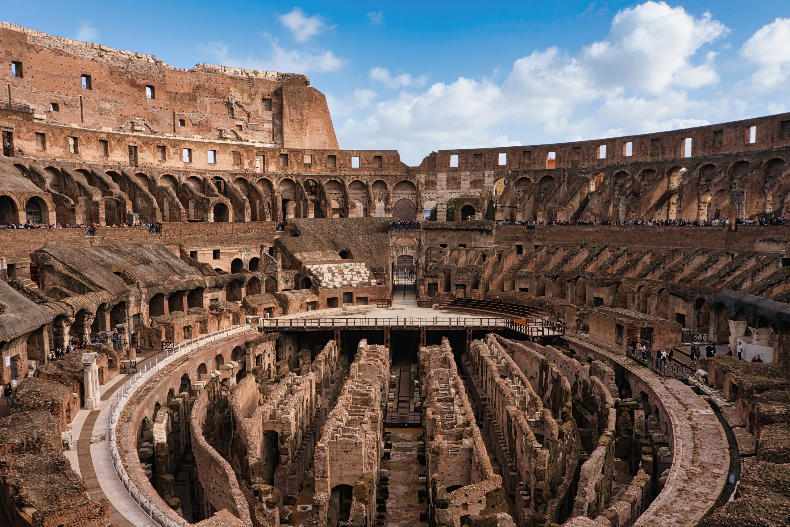 Photography of Italy – Inside the Colosseum in Rome at sunset, photographed as part of a photography book about Rome.