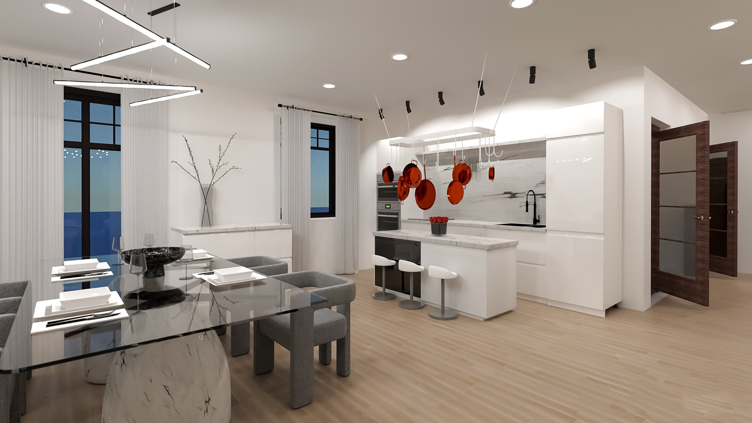 Namoar buto vizualizacija, planas 2D ir 3D. Elina Sapiega fotografė Vilniuje