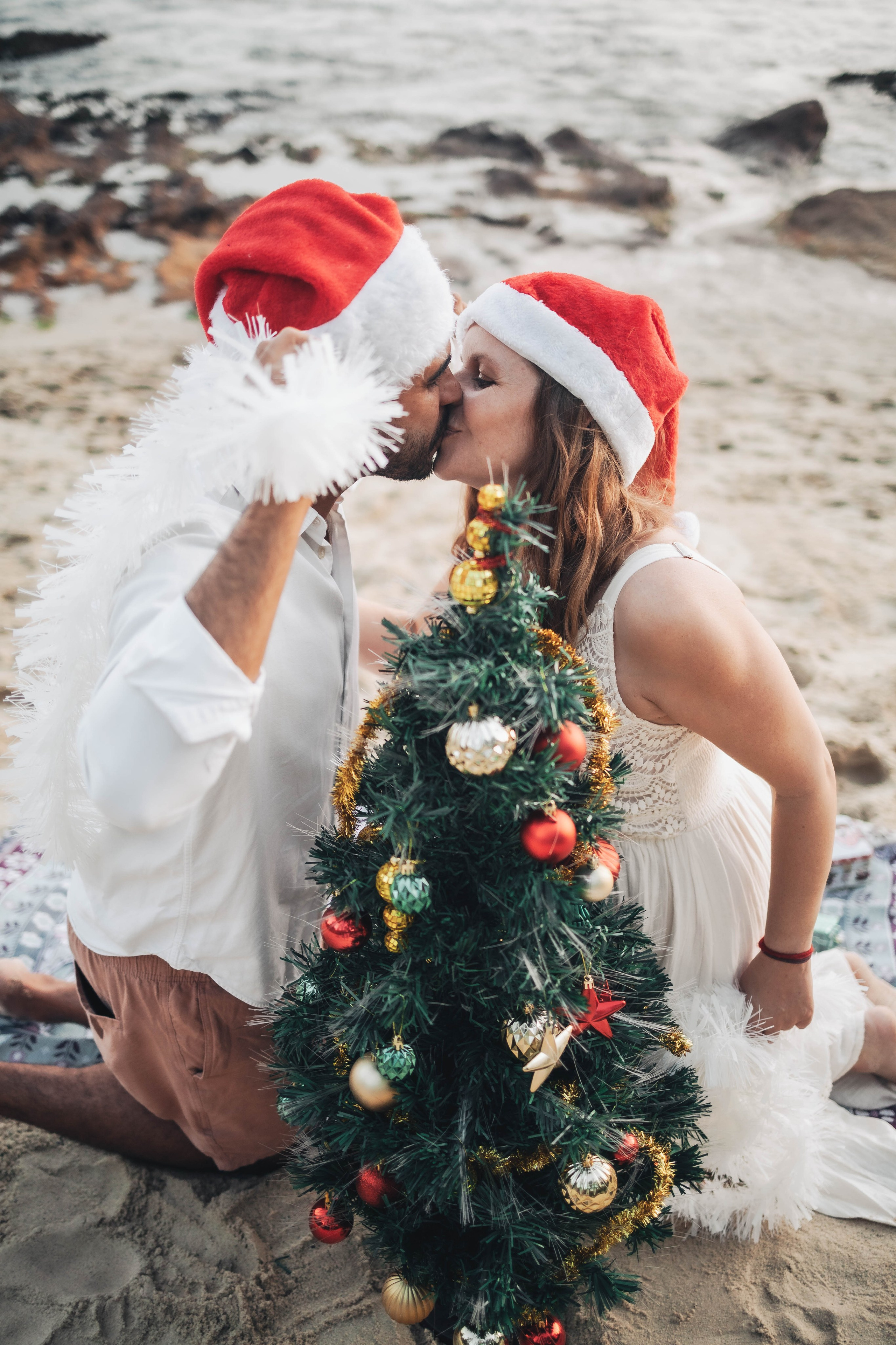 Heather + Tulio + Pregnant + Christmas. True Story Photography
