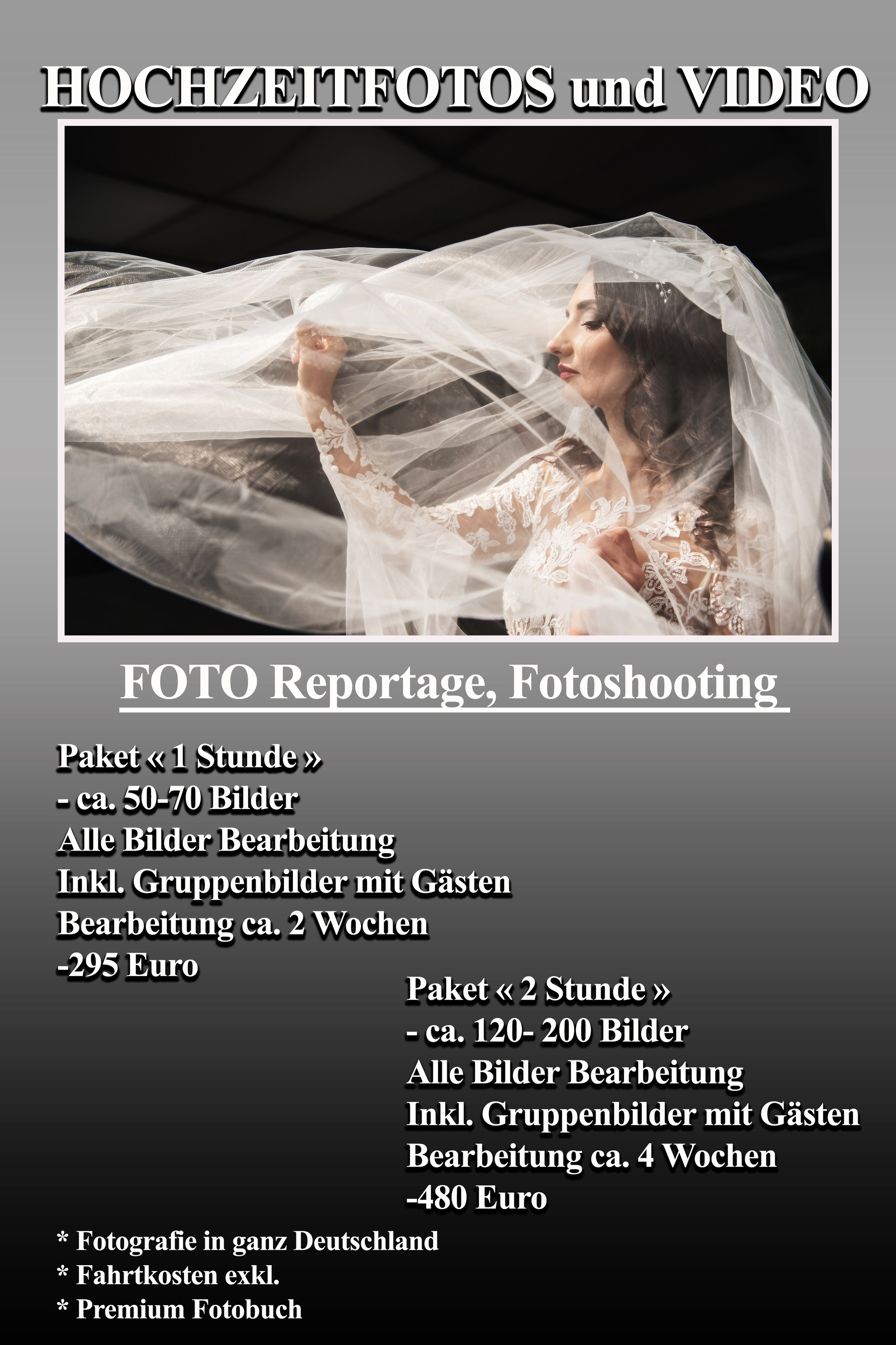Preis / Info. Hochzeit und Familien Foto und Video
