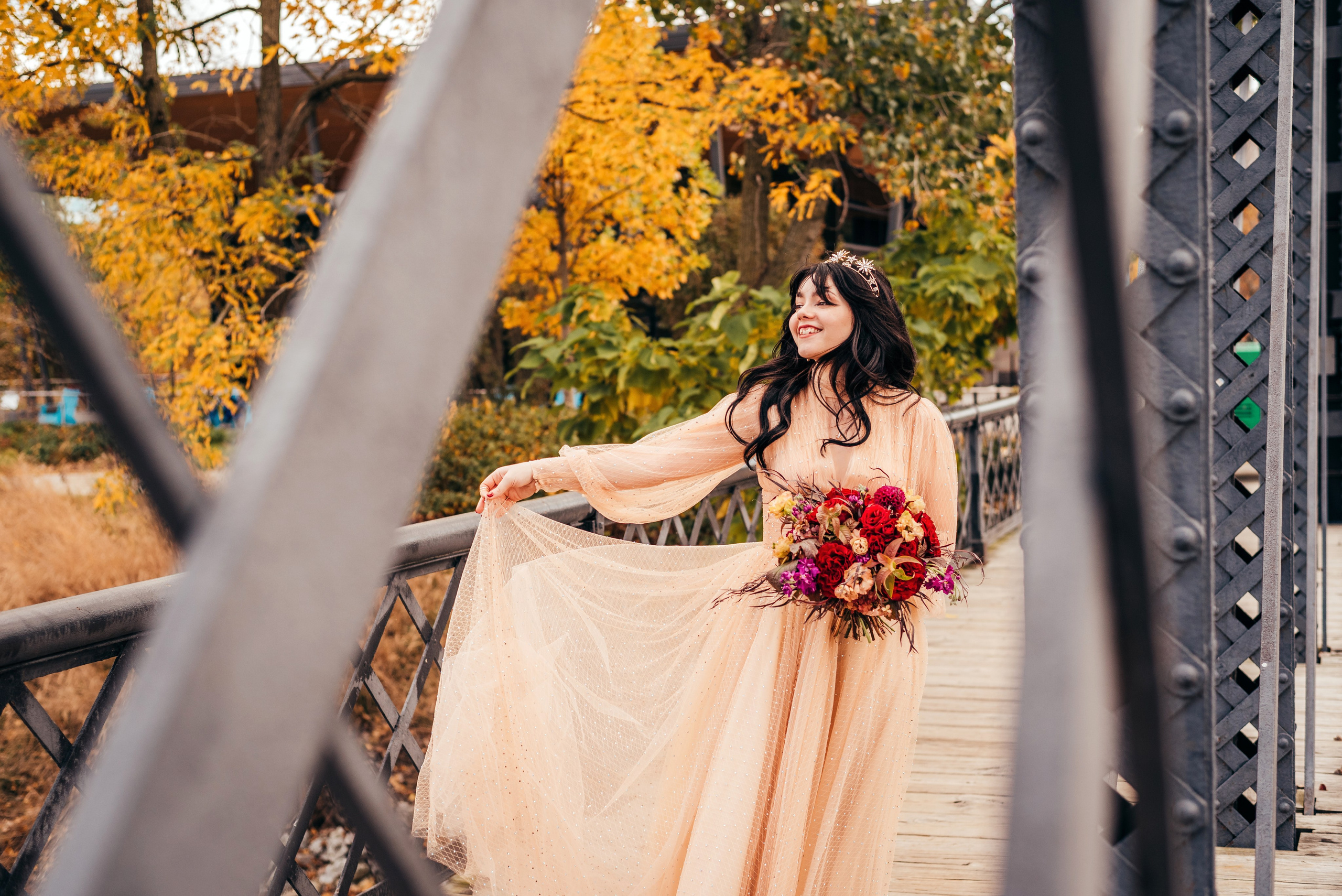 Bold & Dramatic Wedding at The Paper Mill on The Landing | Fort Wayne Wedding Photographer. Alexandria Danielle Photography | Fort Wayne & Indianapolis Wedding Photographer