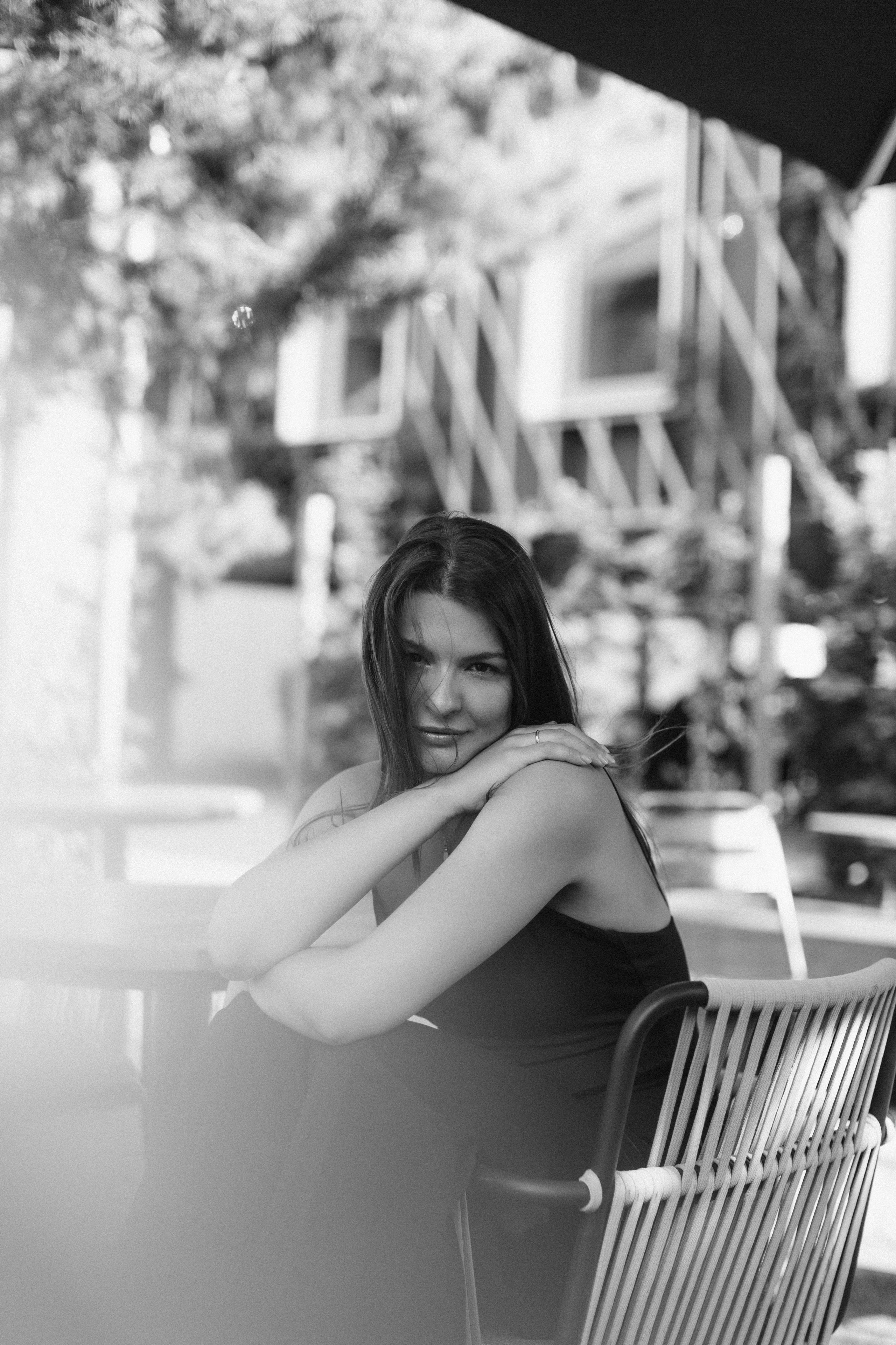 Daria. Shooting a photographer. True self