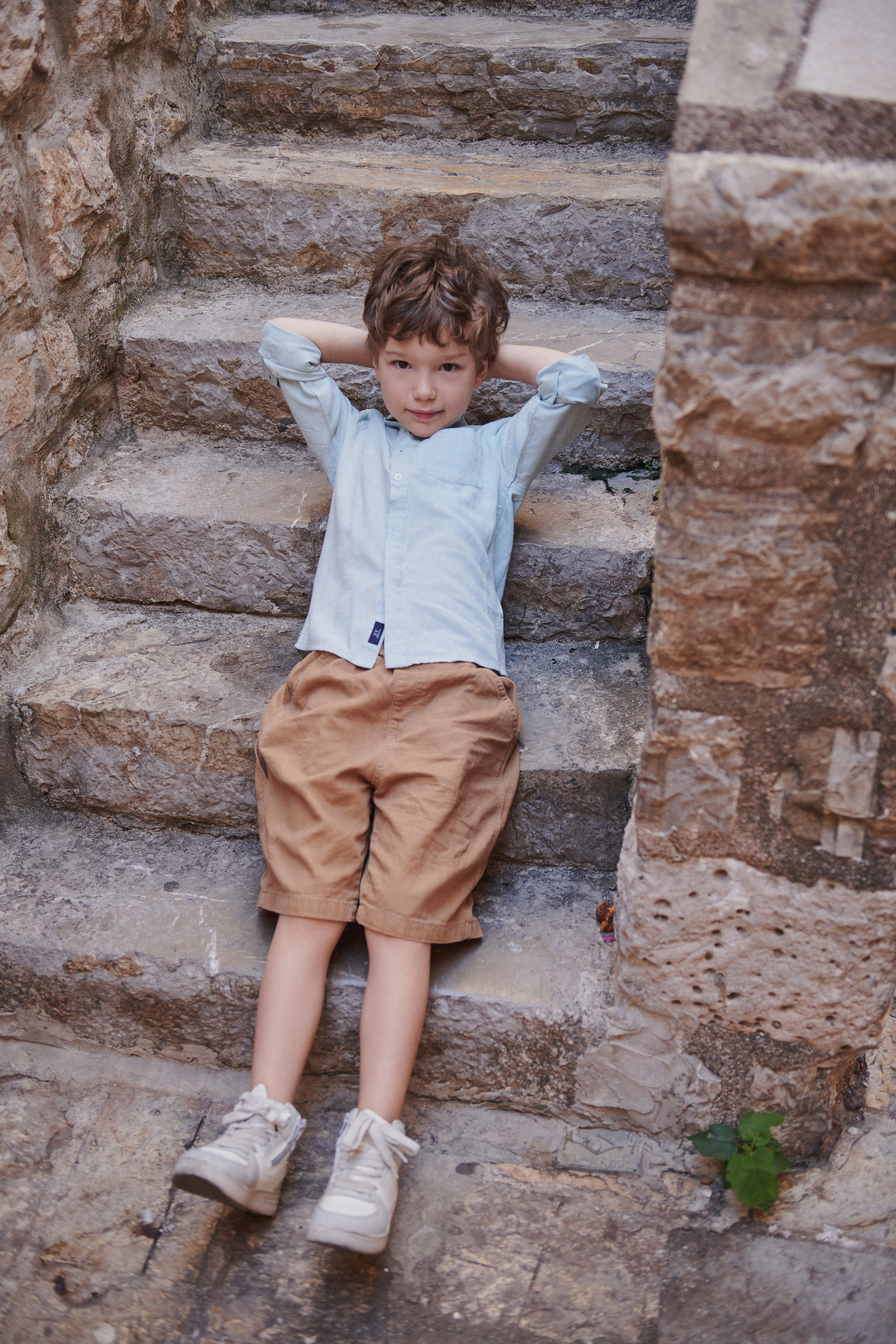 campaign shooting for kids clothing brand