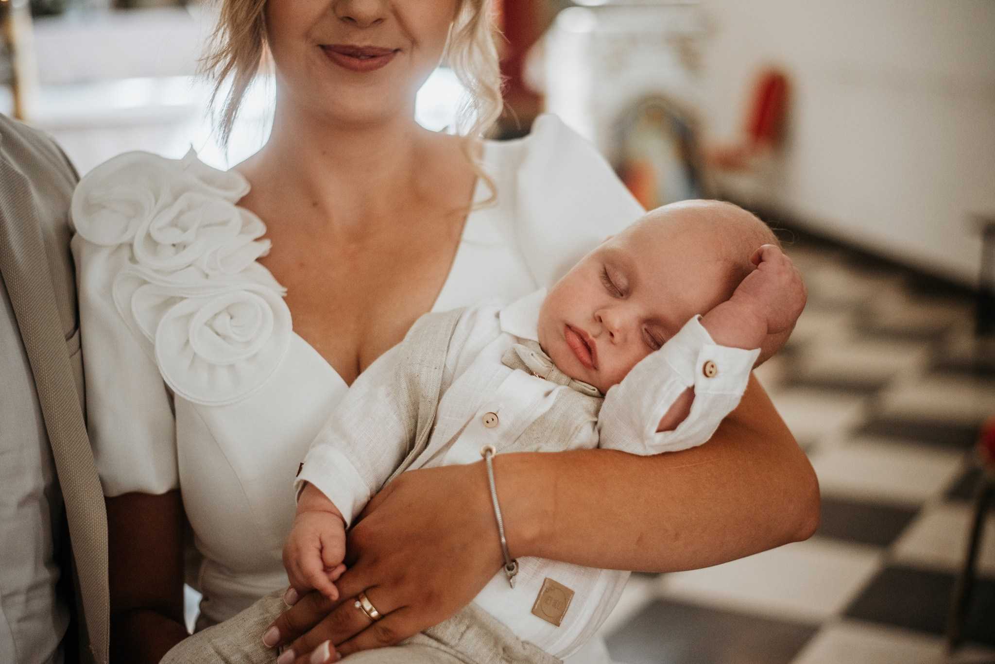 Chrzest Św. Jasia. Dominika Strachacka Fotografia | Fotograf ślubny i rodzinny Opole Lubelskie Lublin