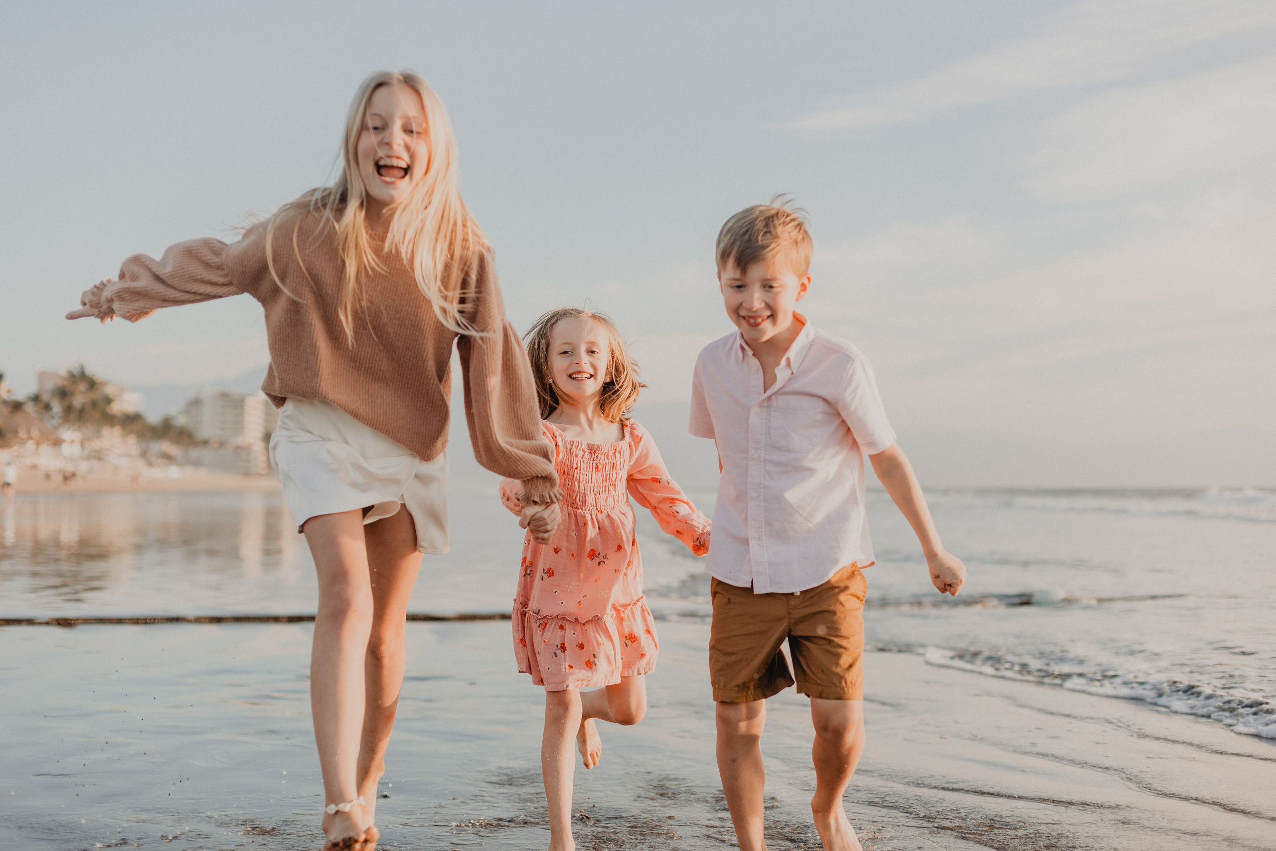 Laughter, Sand, and Sea: A Family Session in Nuevo Vallarta