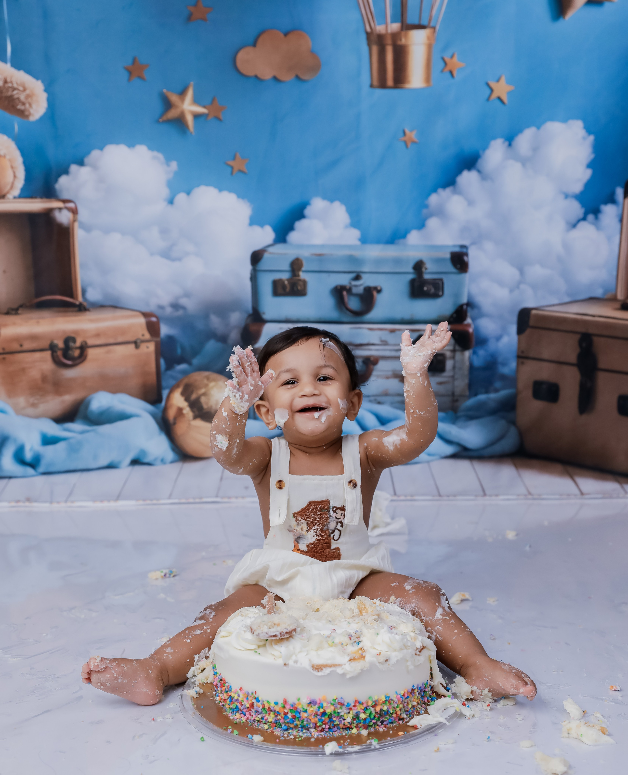Baby Milestone & Cake Smash Photography | Little Elm, TX | AP Lens Photography
