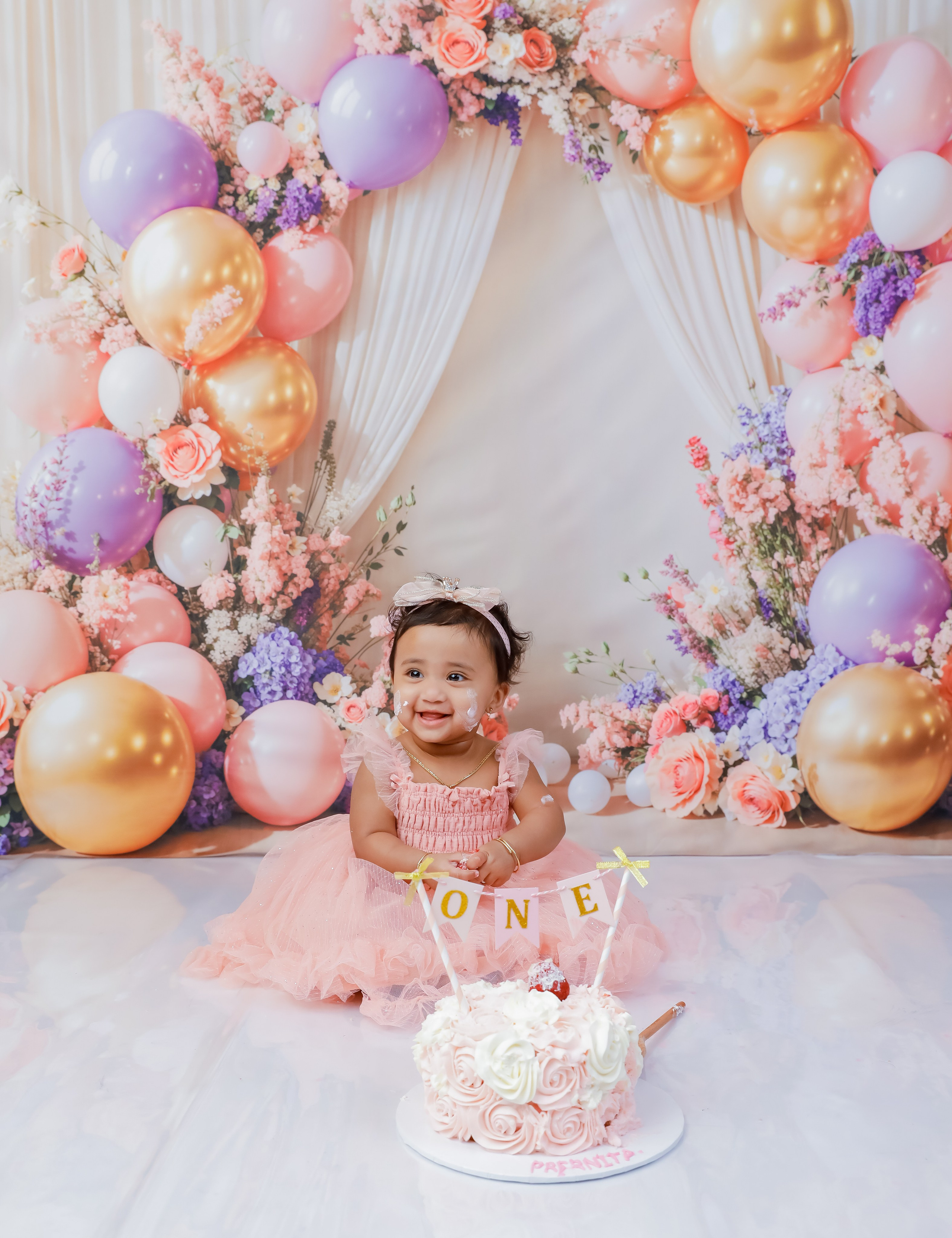 Baby Milestone & Cake Smash Photography | Little Elm, TX | AP Lens Photography