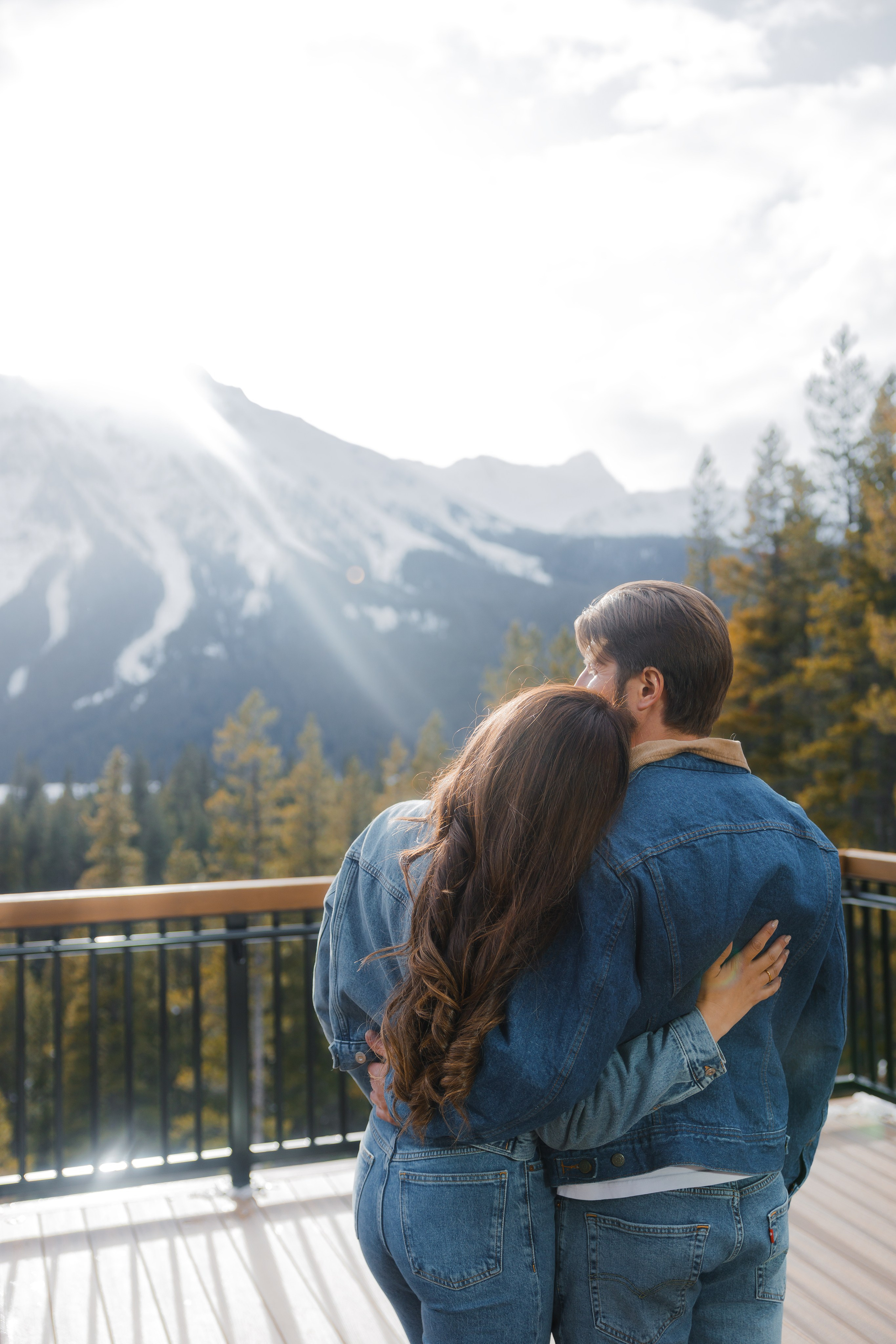 Ski engagement session. Home