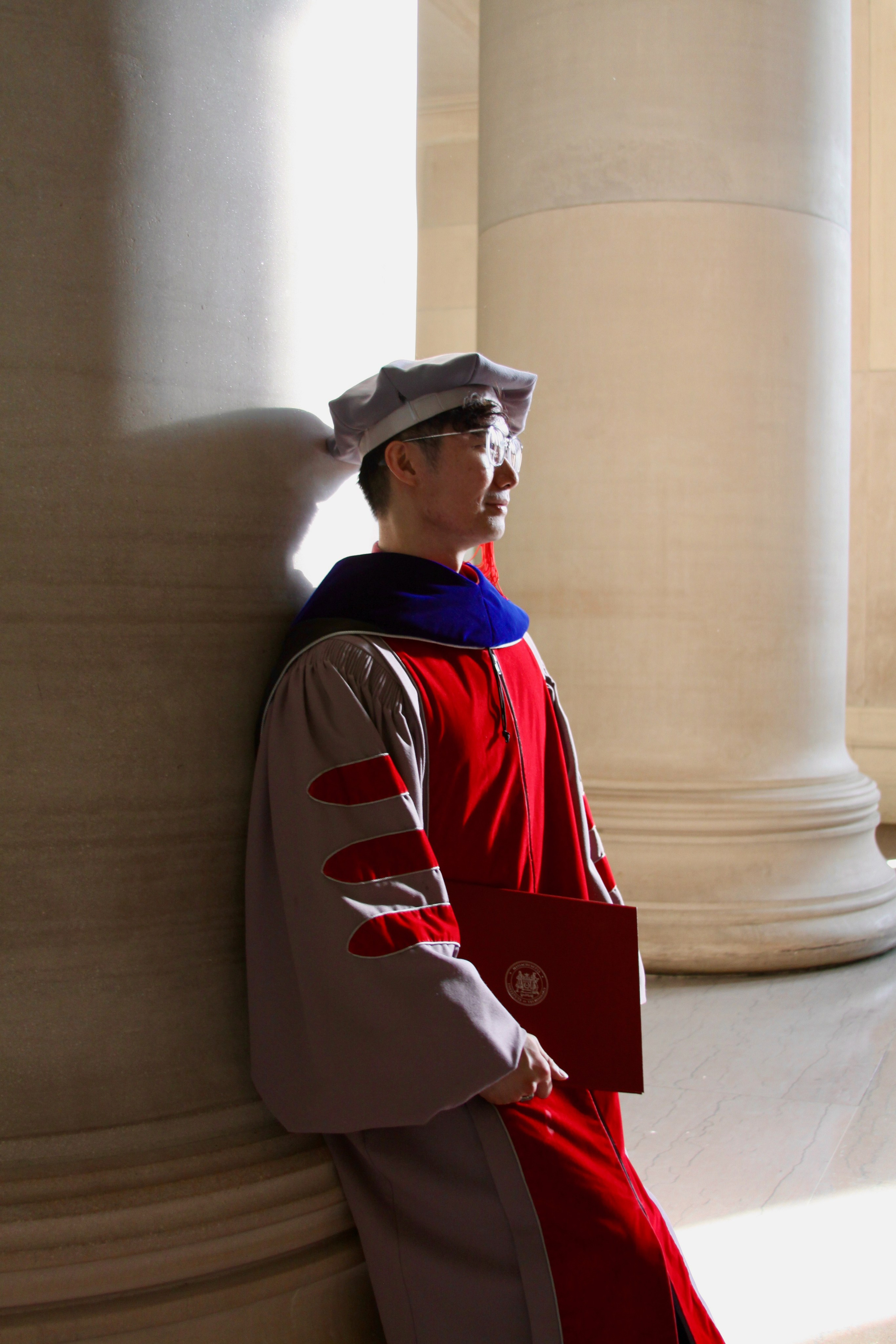 PhD graduation with Elton. Kelly Sang, graduation and portrait photographer in Boston