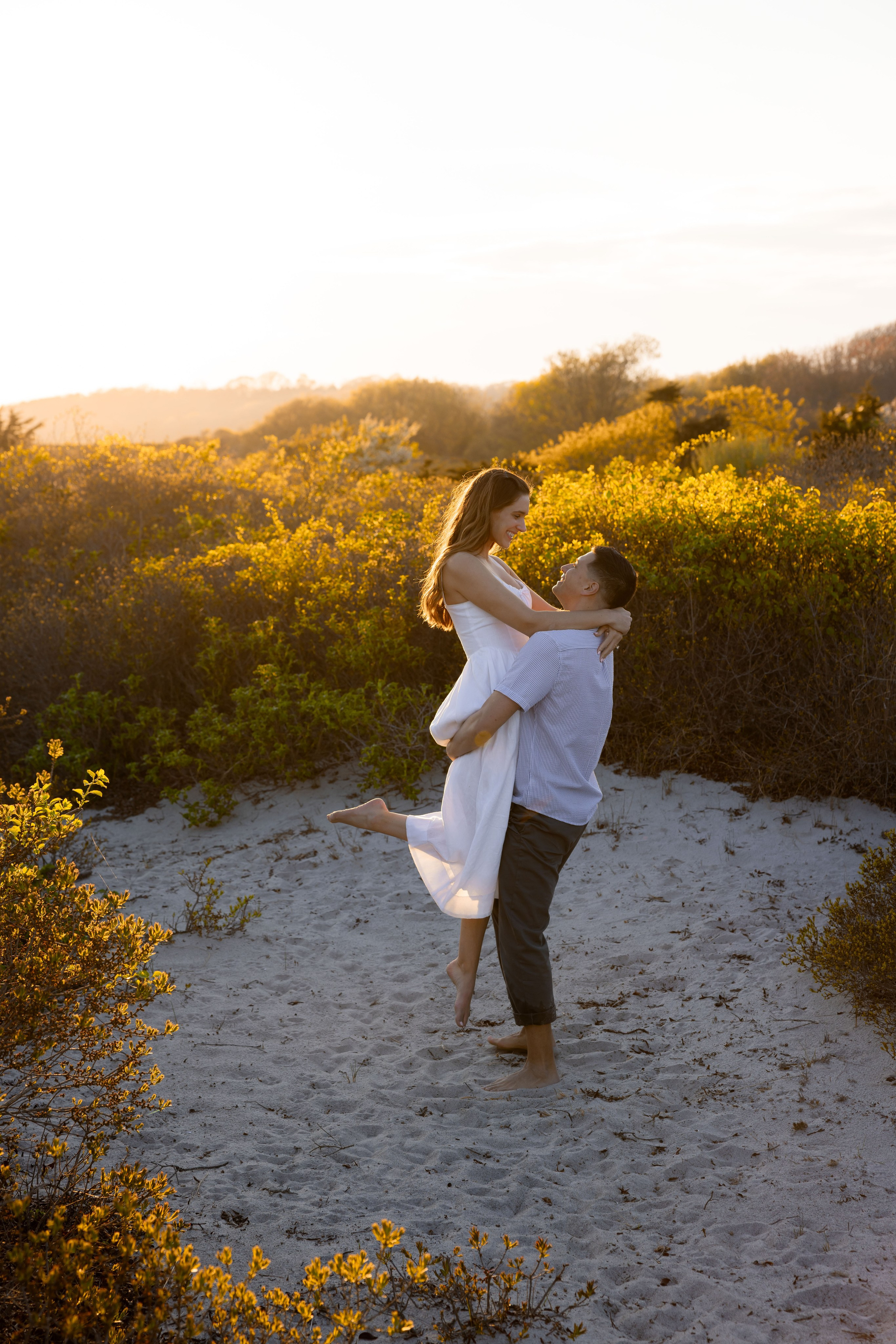 Bella & Nick — Sunset Engagement. Rhode Island Wedding Photographer Tati Simpson