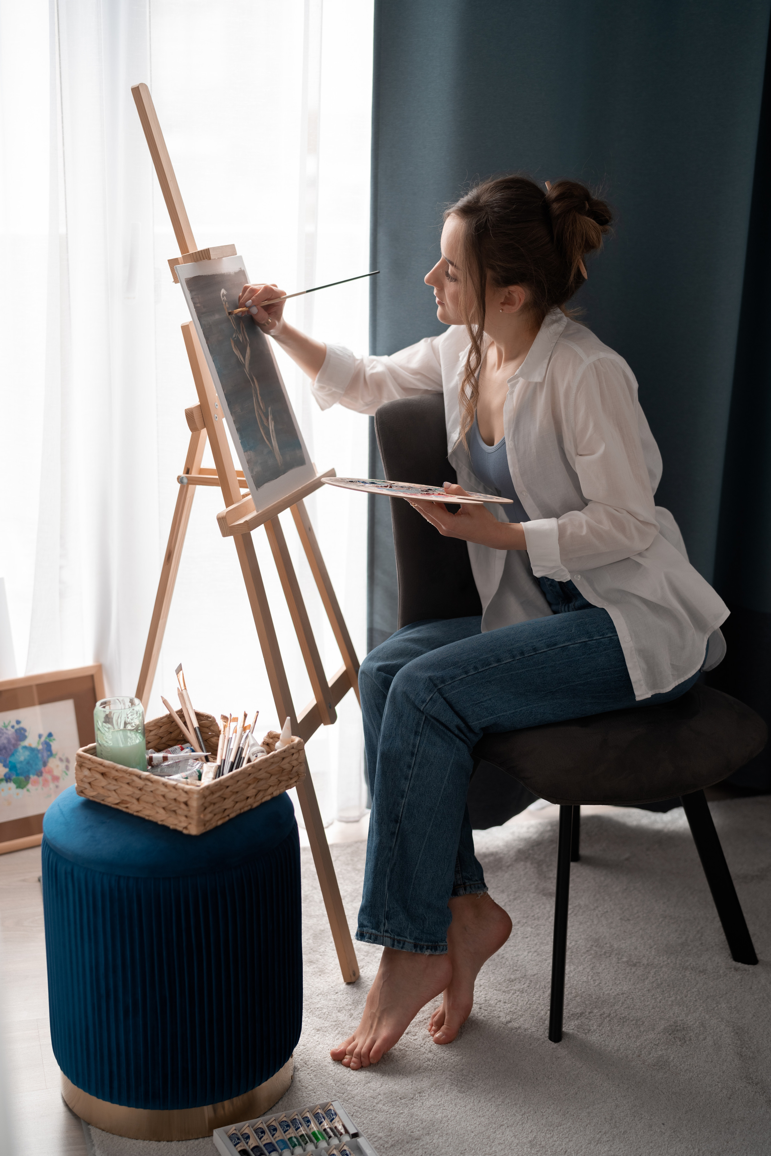 Painter. Rodinna fotografka Plzen Anita Dergachova