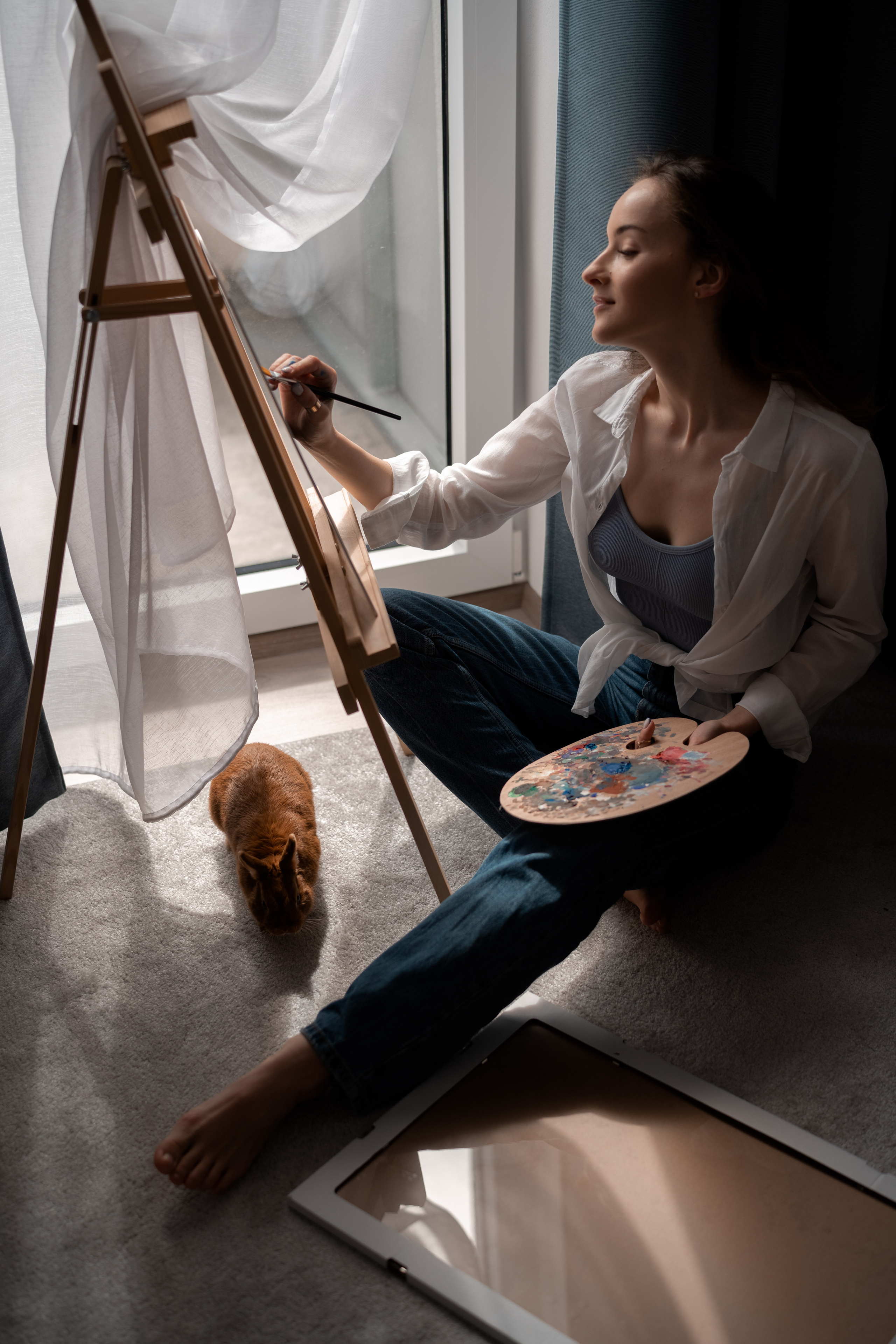 Painter. Rodinna fotografka Plzen Anita Dergachova