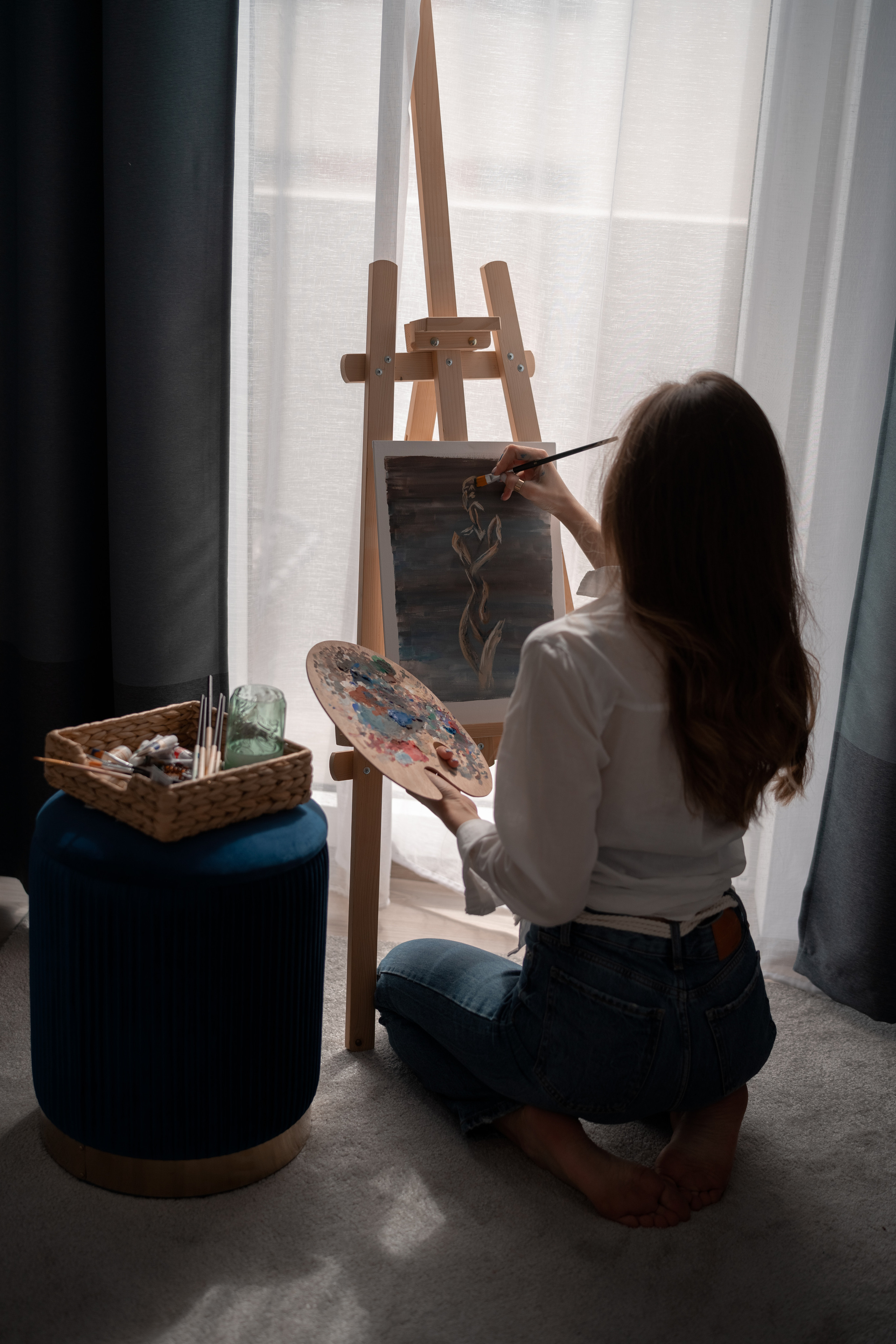 Painter. Rodinna fotografka Plzen Anita Dergachova