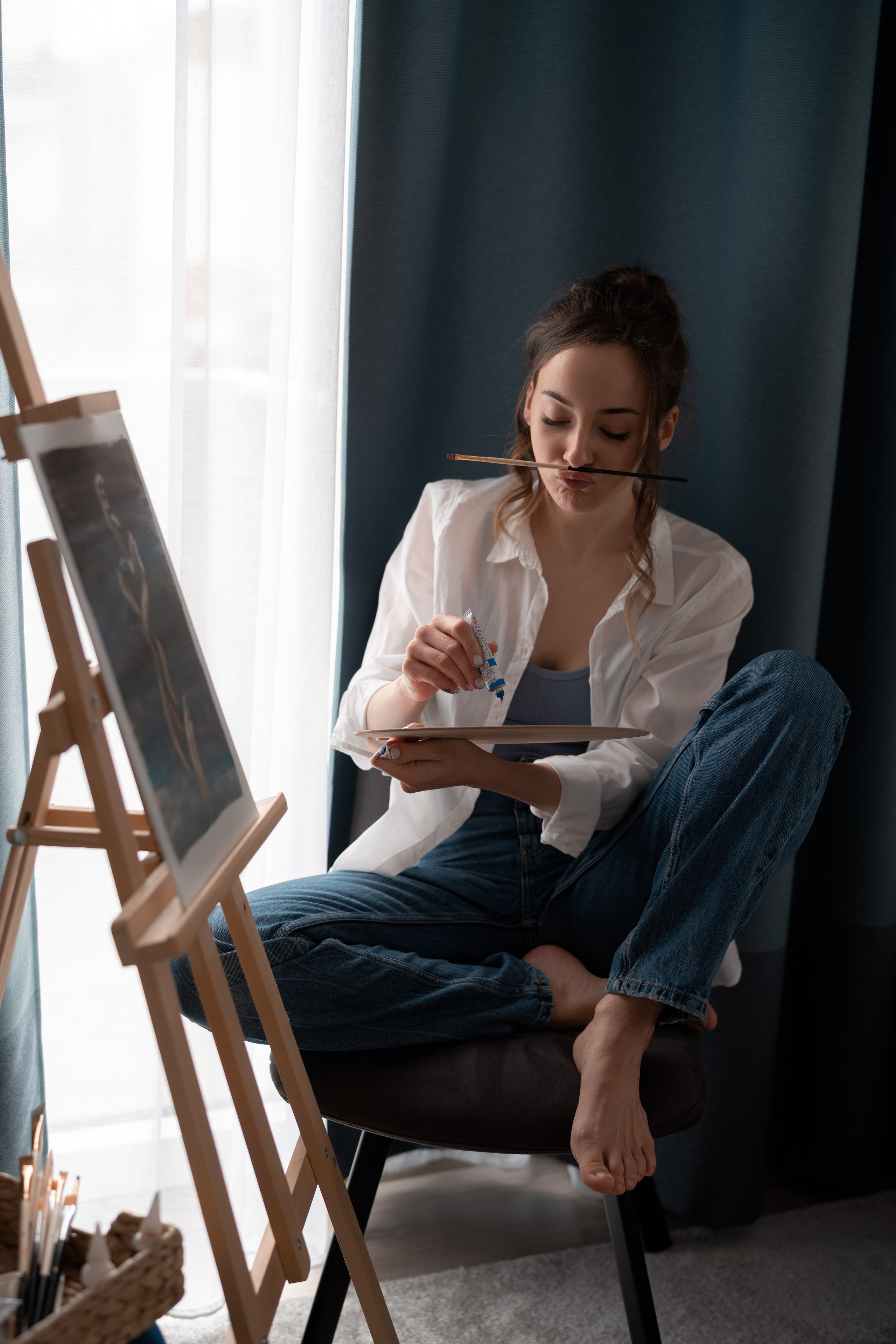 Painter. Rodinna fotografka Plzen Anita Dergachova