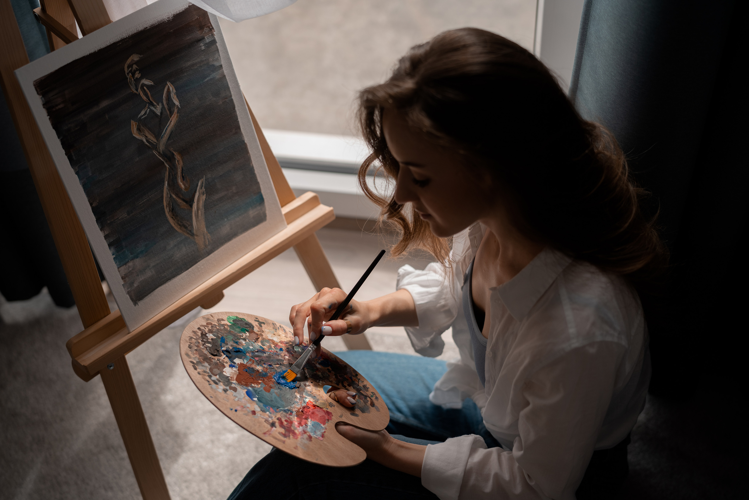 Painter. Rodinna fotografka Plzen Anita Dergachova