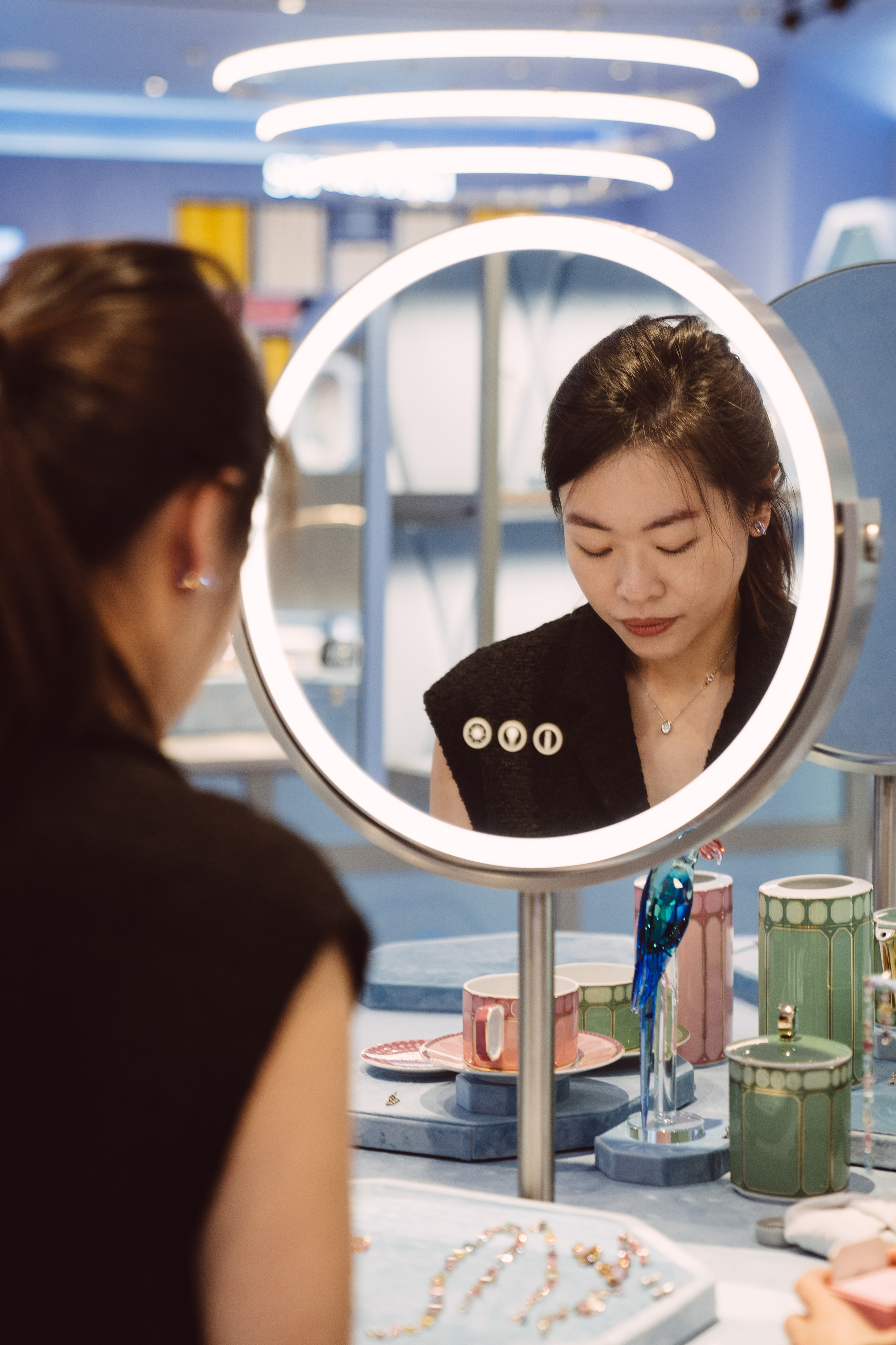 Swarovski event. Dasha in Singapore