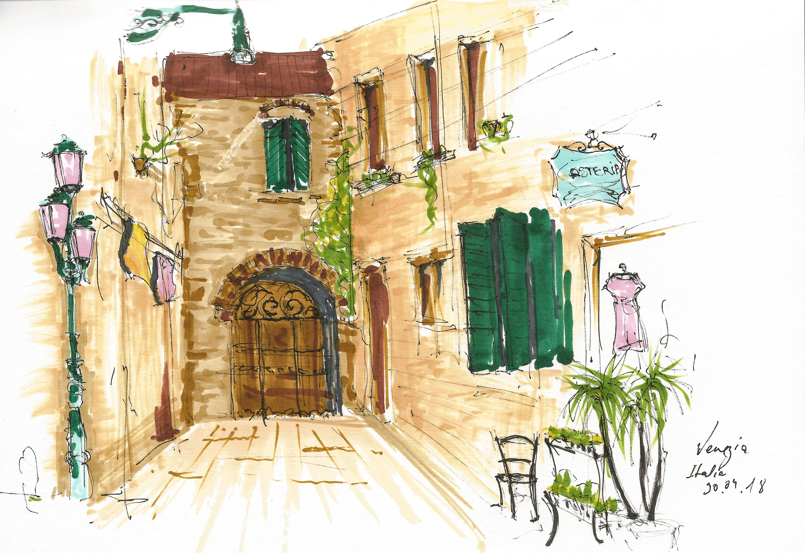 Urban views. Angelina Sorokopud. Artist in Strasbourg