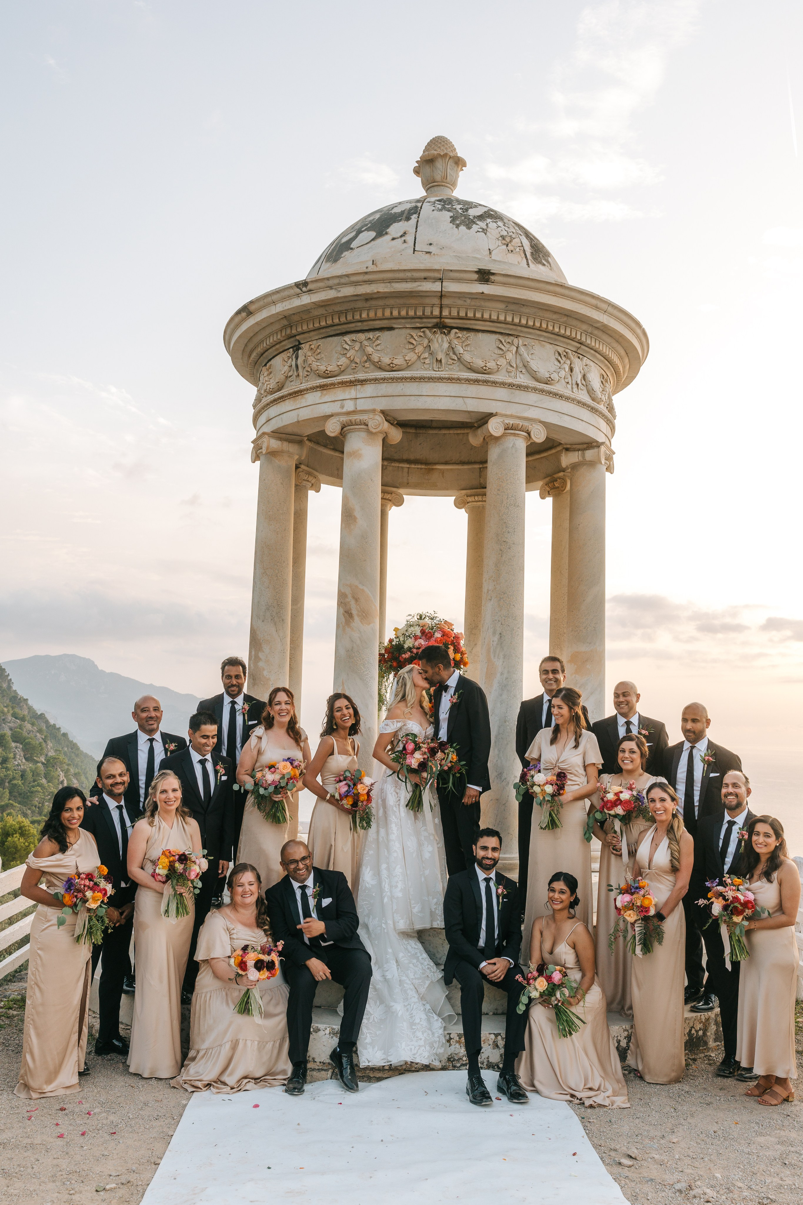 Mallorca venue Son Marroig for this LA Wedding Ceremony. Wedding Celebrant in Mallorca Iban Collin