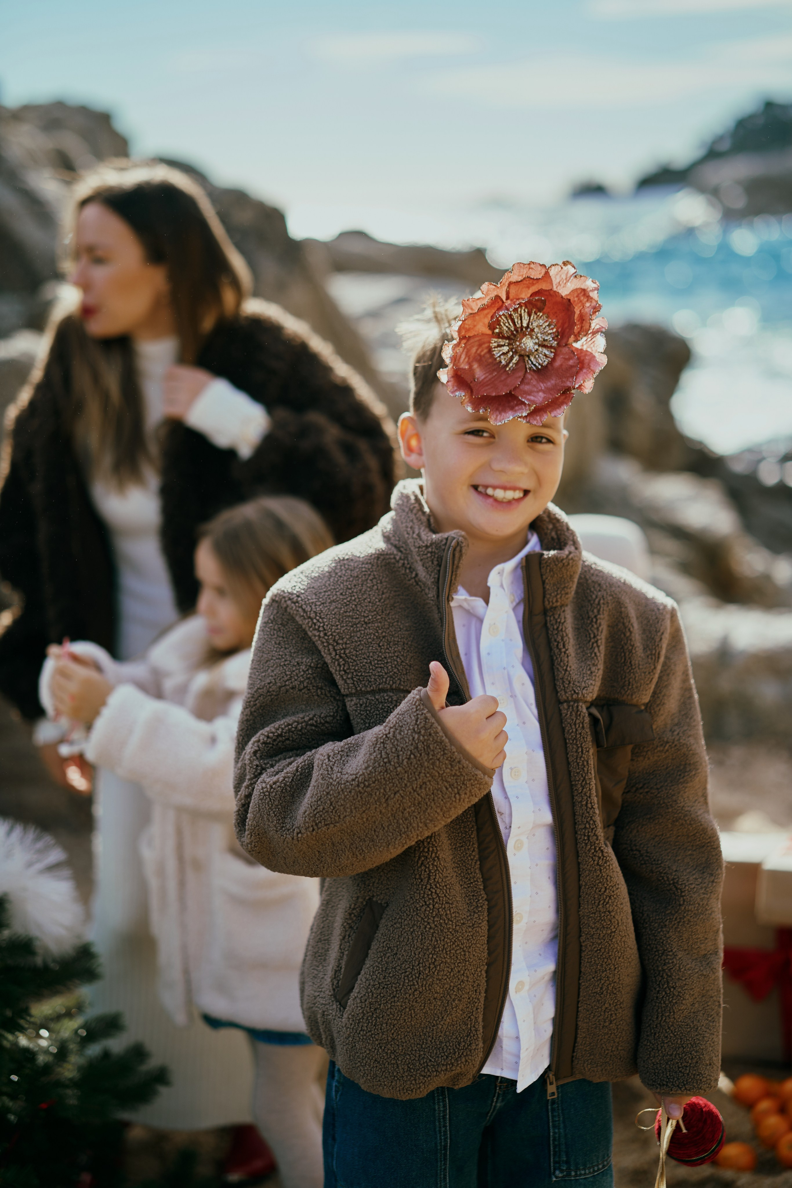 Елка на пляже. Веселая компания. Фотограф в Барселоне Жанна Захарченко