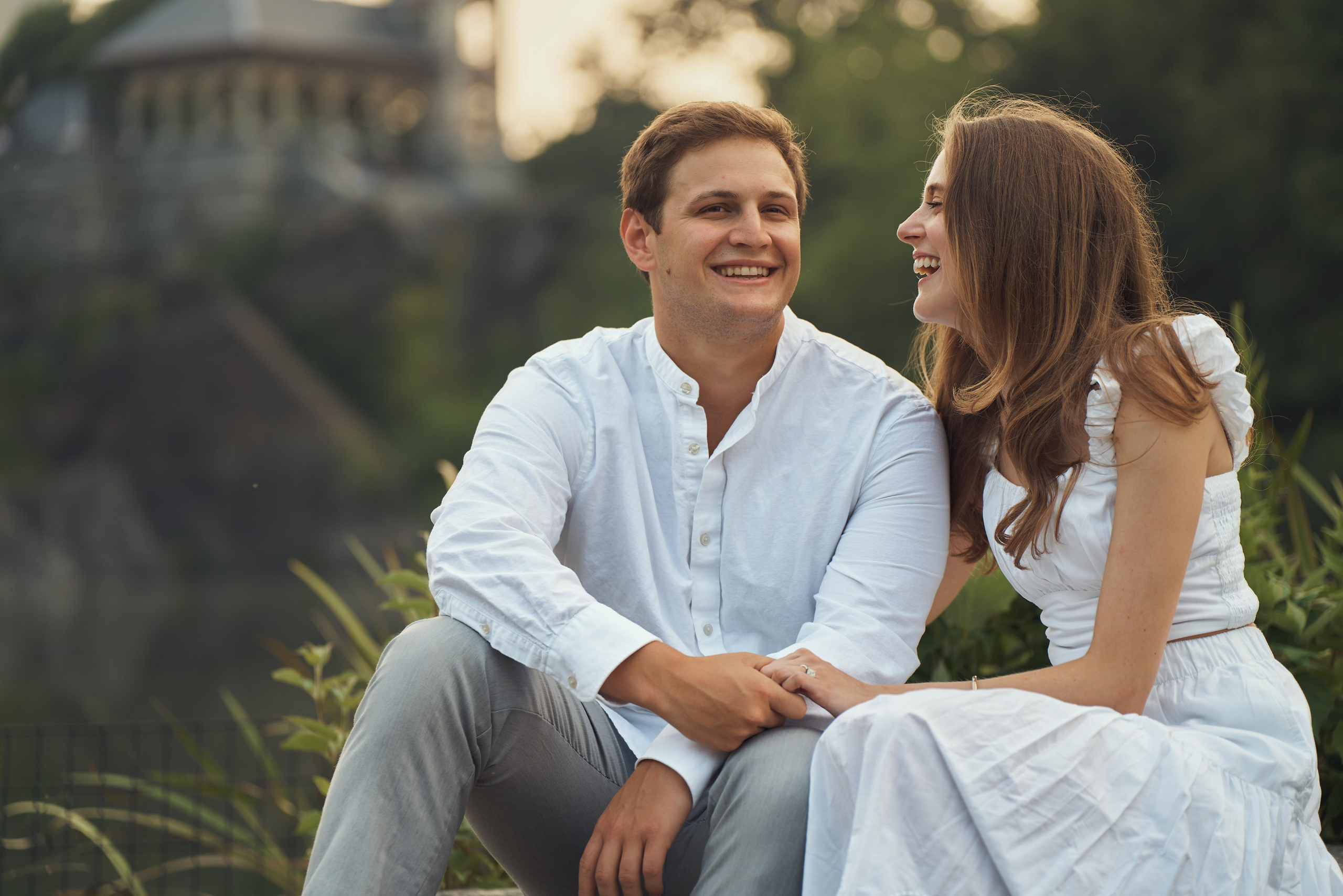 Page and Chris, Central Park. Alex Pedan photography