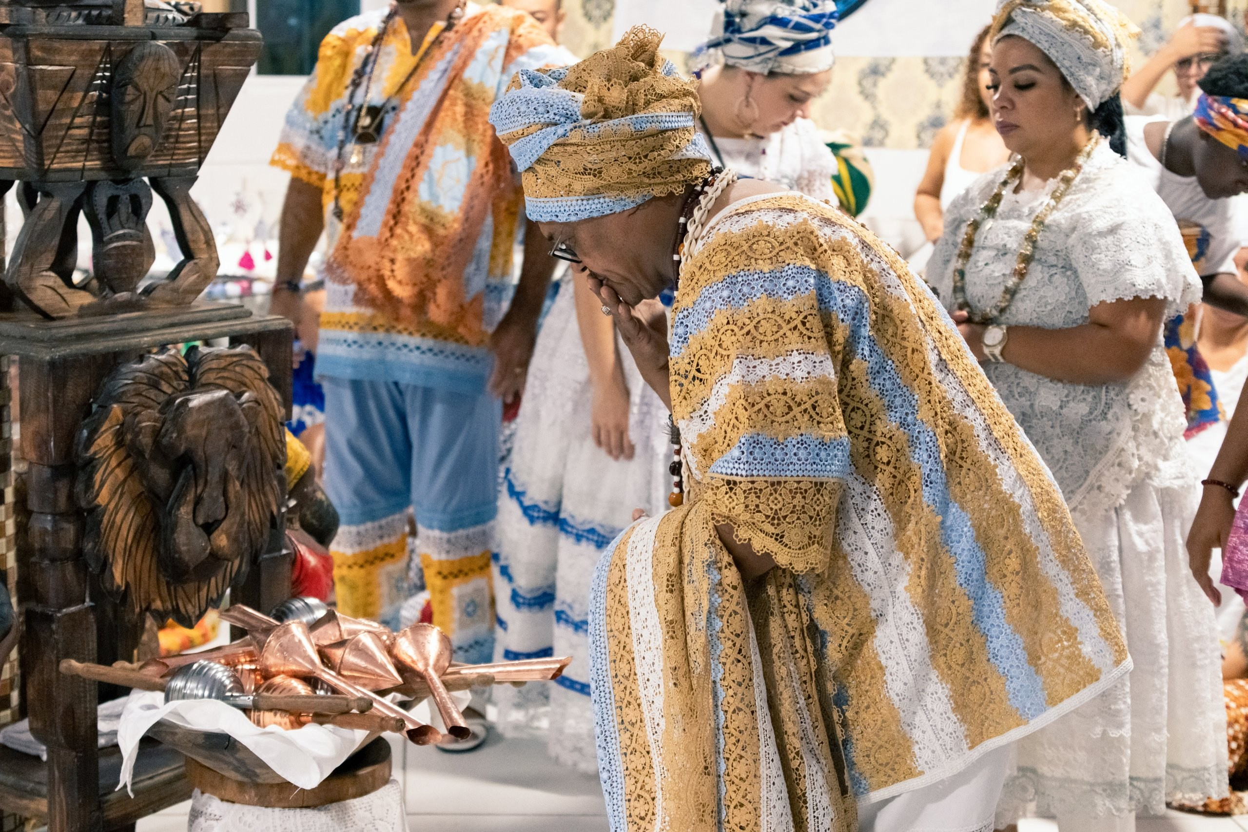 19/04/2025 — Iniciação Oloyê Pablo, Ajoyê Maria Júlia e Iyawo Arthur. Aladá Produções