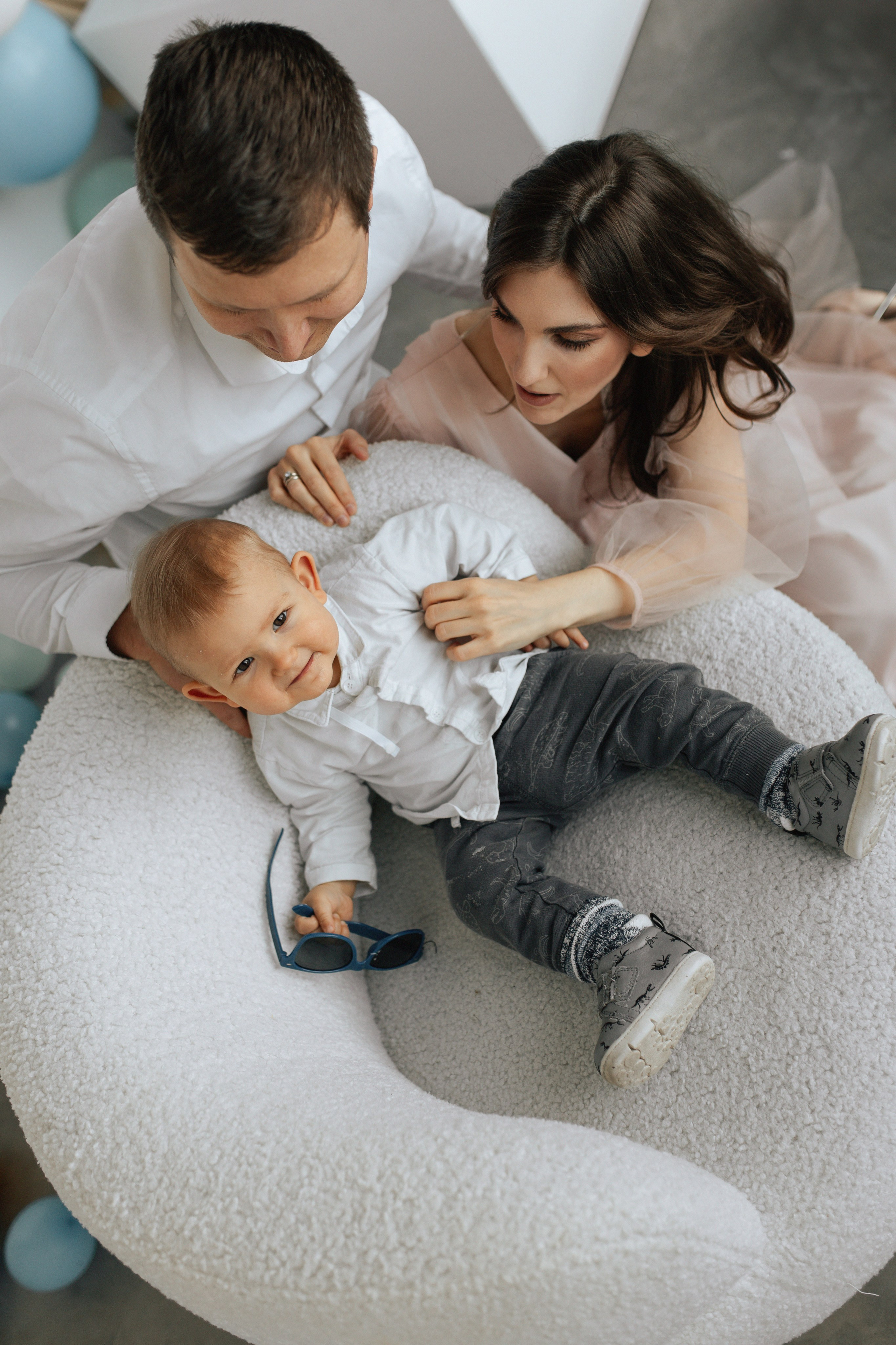 Aleksandr’s first birthday. Home