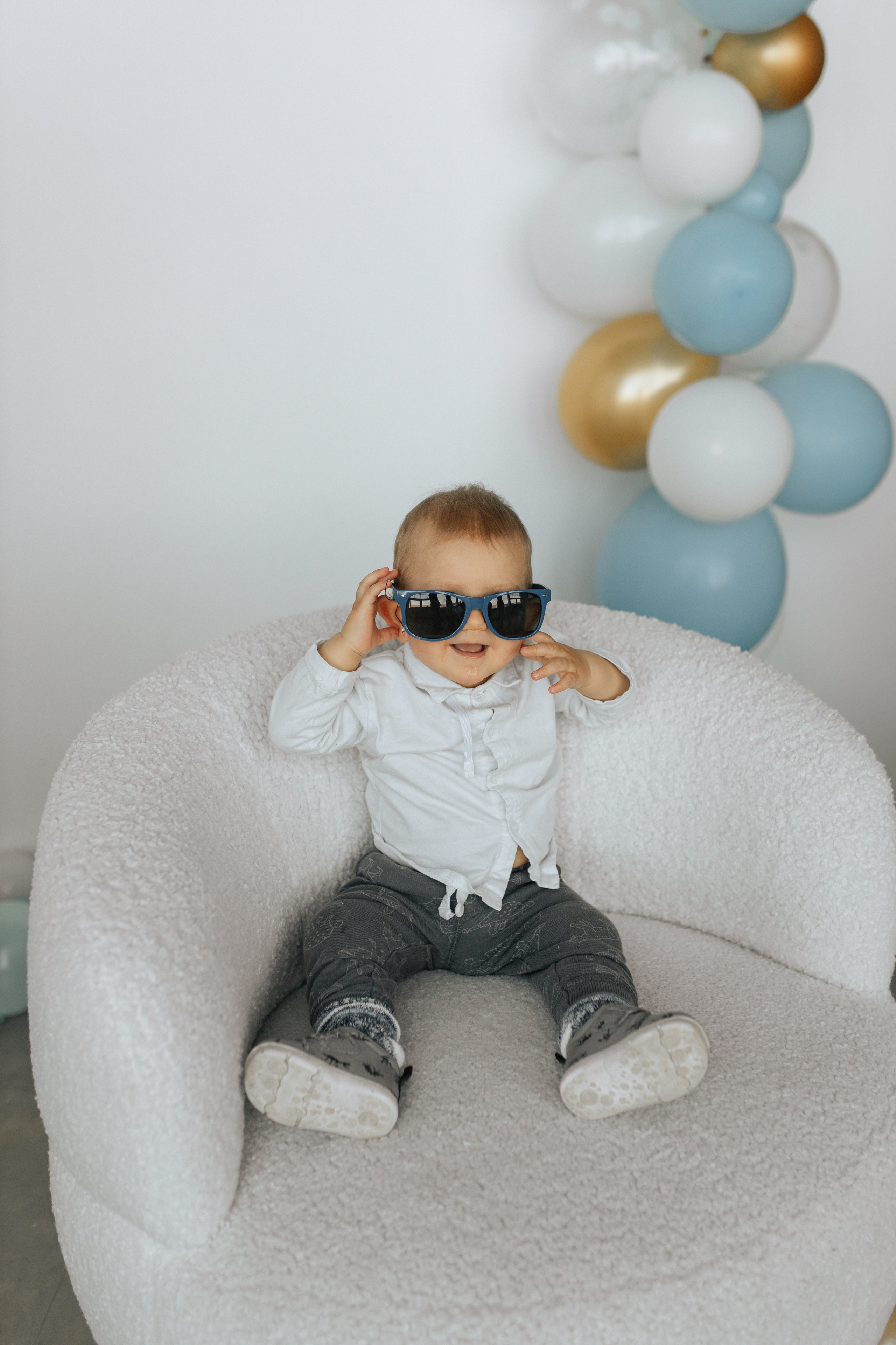 Aleksandr’s first birthday. Home