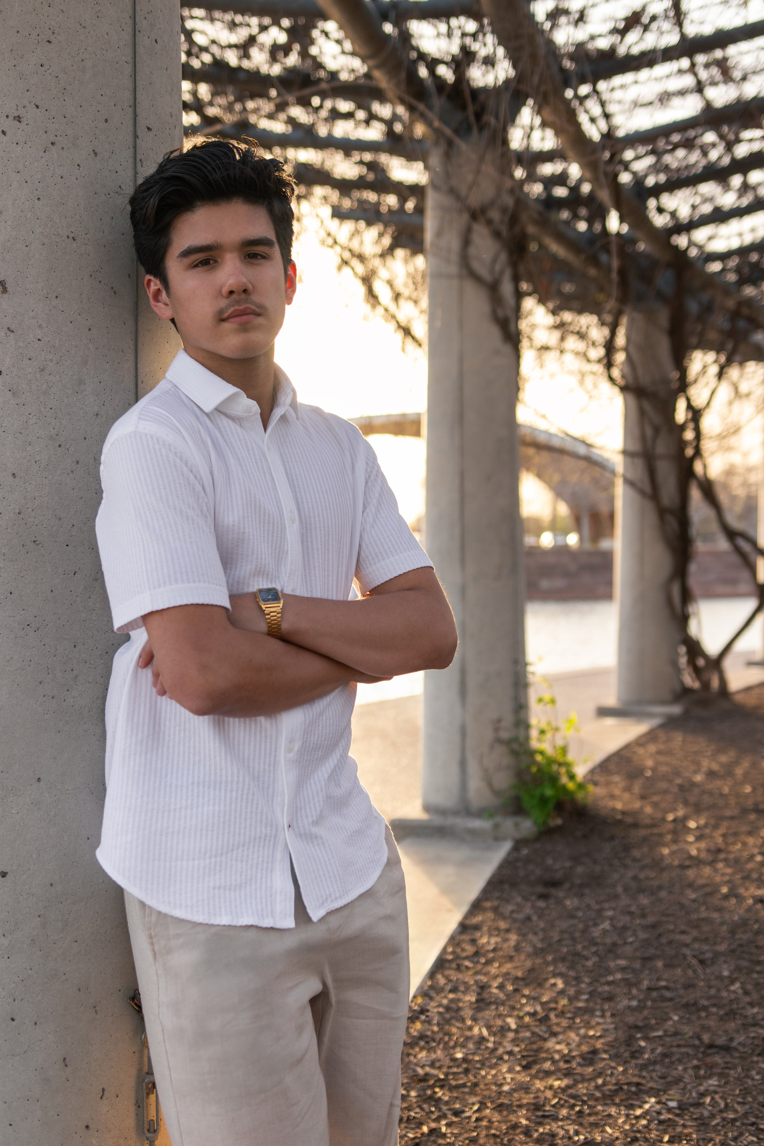 Parker's senior photoshoot at Mueller Lake Park in Austin, Texas