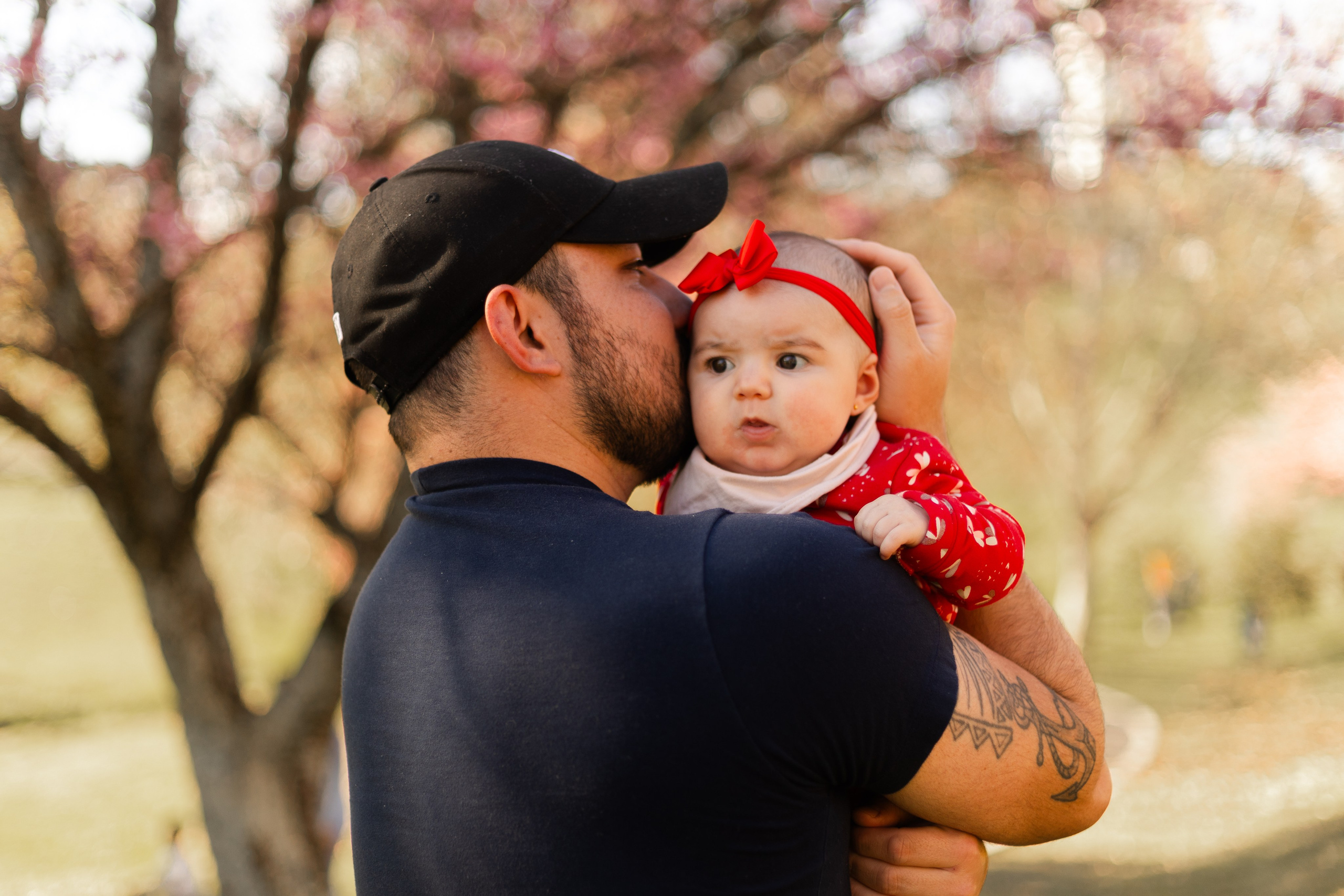 Minha familia nas cerejeiras