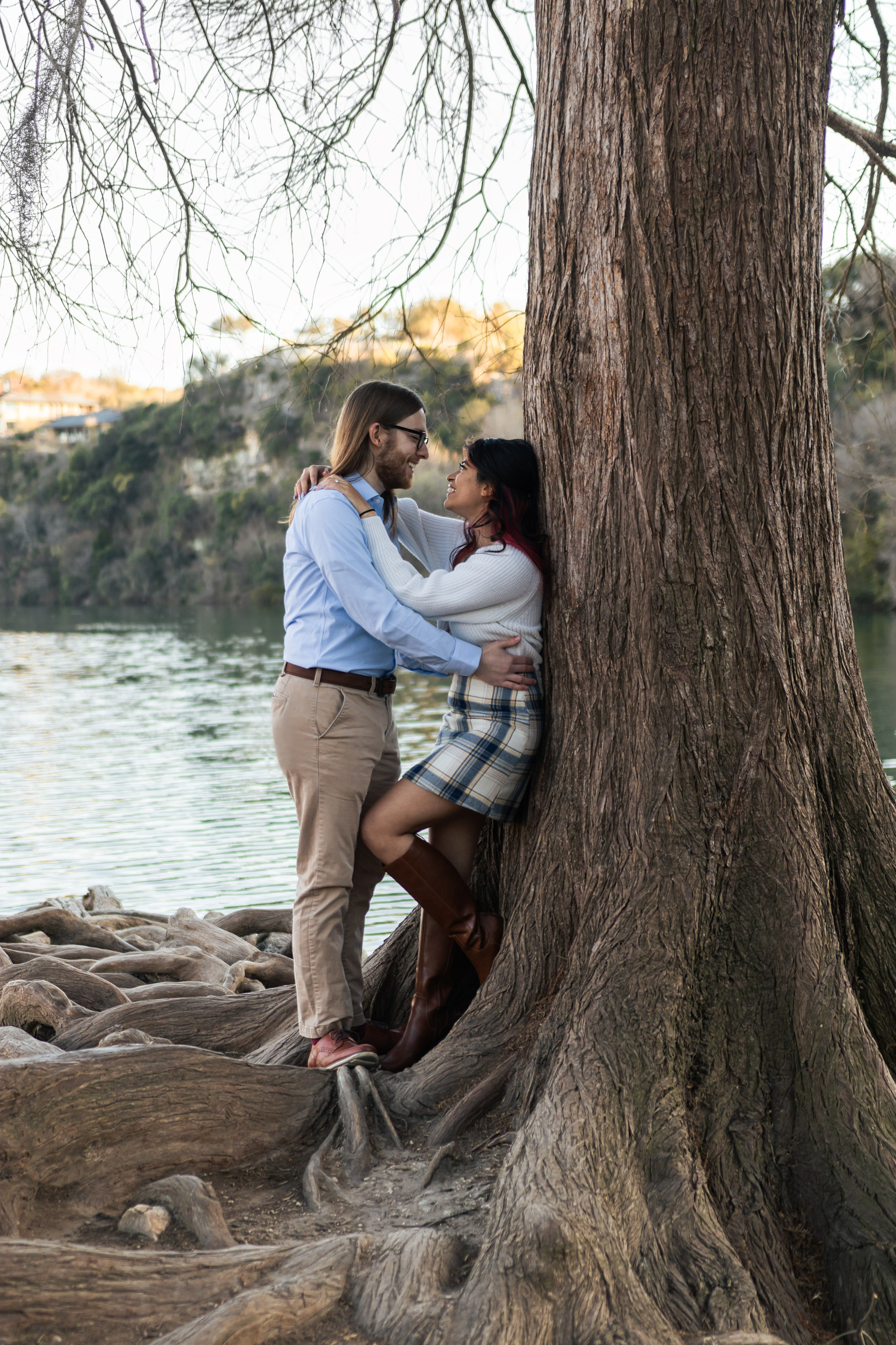 Riley and Maria’s engagement photoshoot at Red Bud Isle