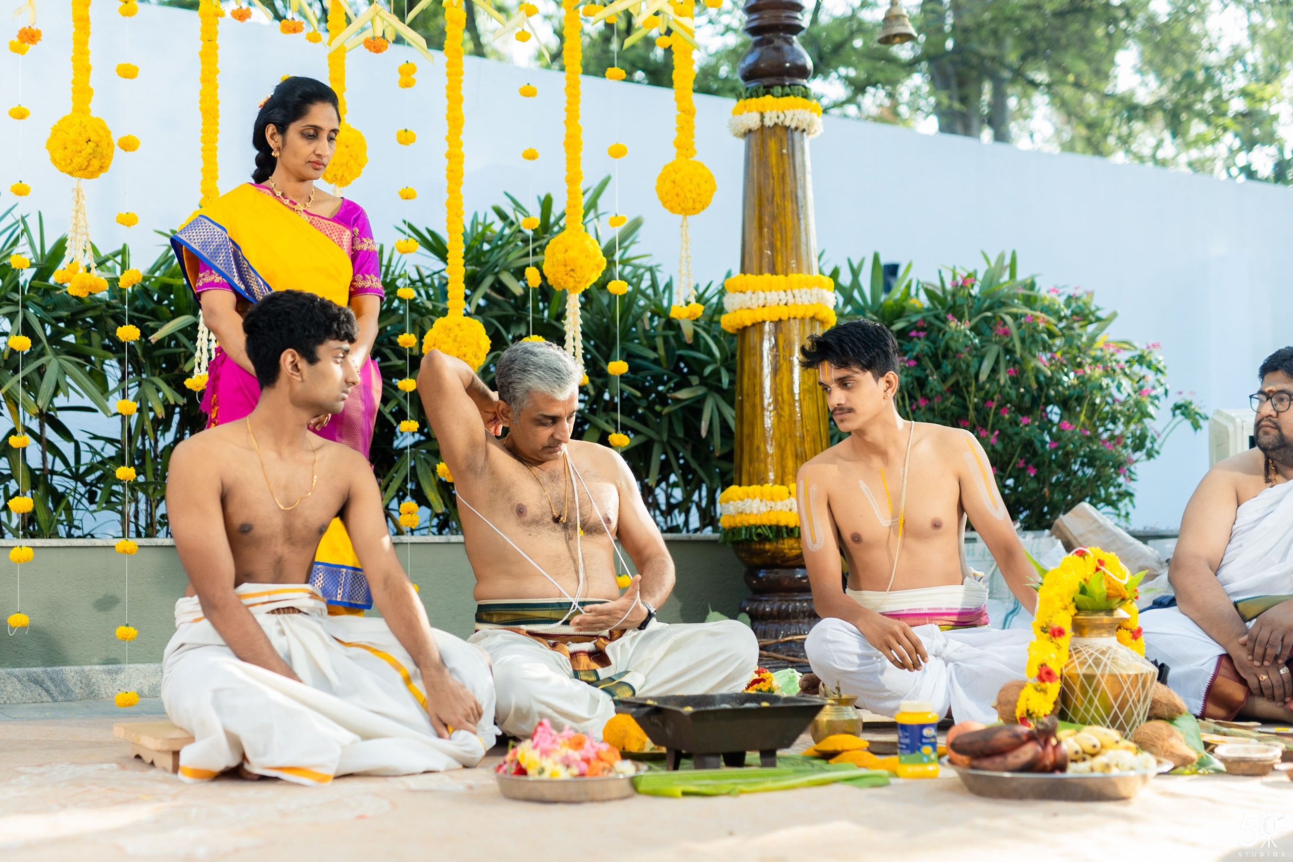 SANJAY AND SAKETH UPANAYANA. 50mm STUDIOS