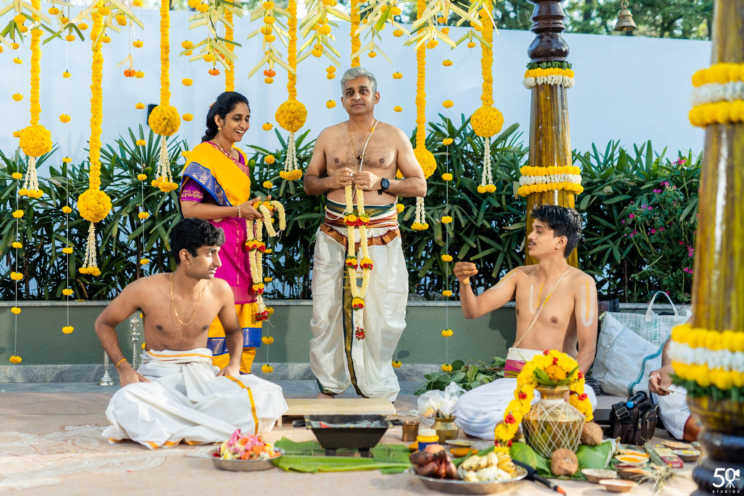 SANJAY AND SAKETH UPANAYANA. 50mm STUDIOS