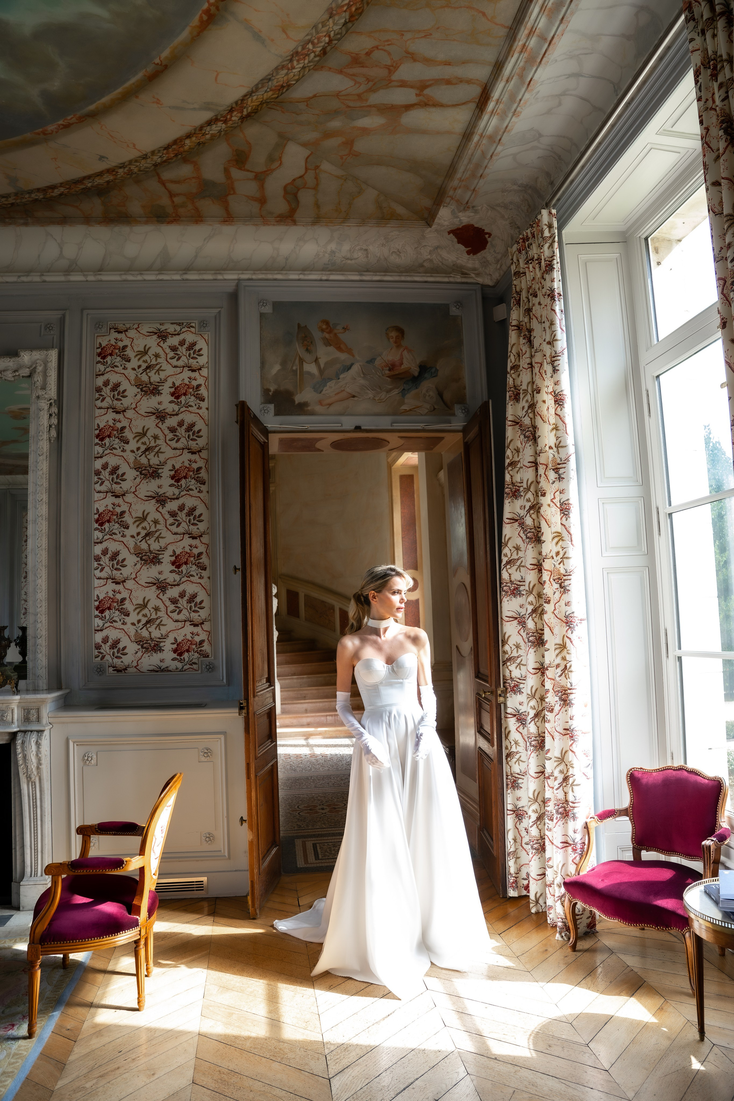 Chateau elopement inspiration. Wedding photographer in Paris Oksana Shum