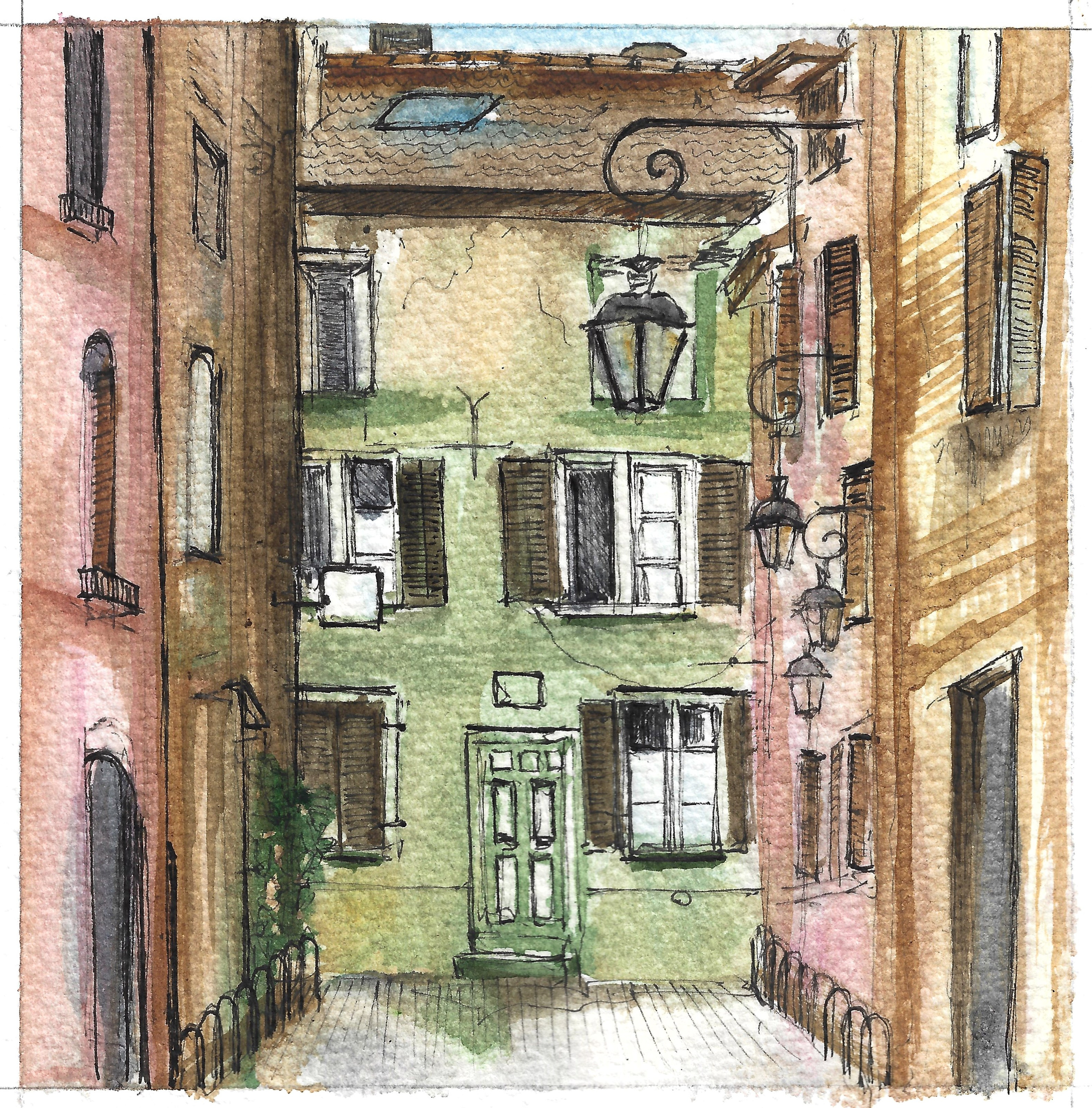 Urban views. Angelina Sorokopud. Artist in Strasbourg