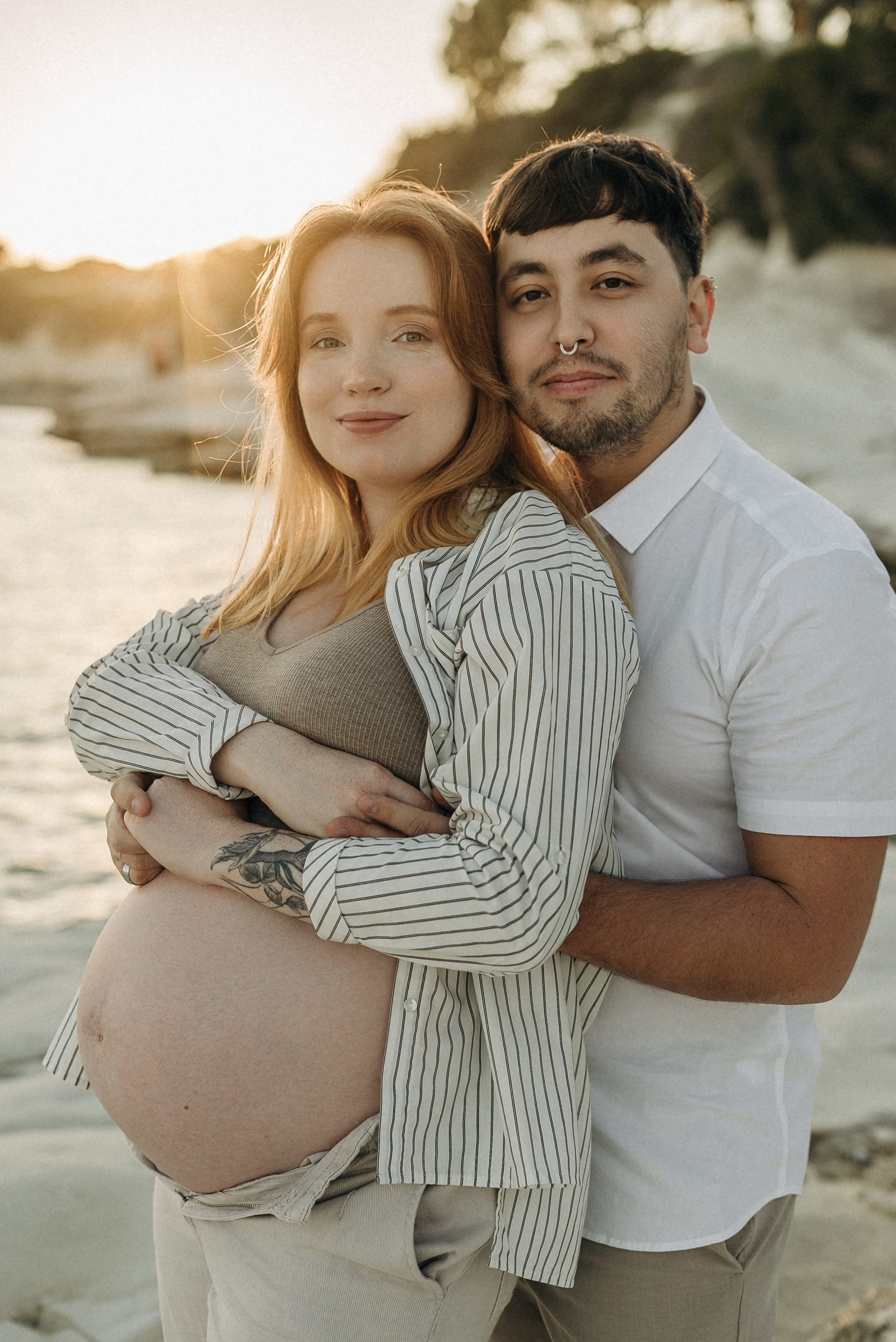 Фотосессия беременности на Белых камнях | Maternity photoshoot at White Rocks. Портретный и семейный фотограф в Лимассоле Кипр Анна Руссу