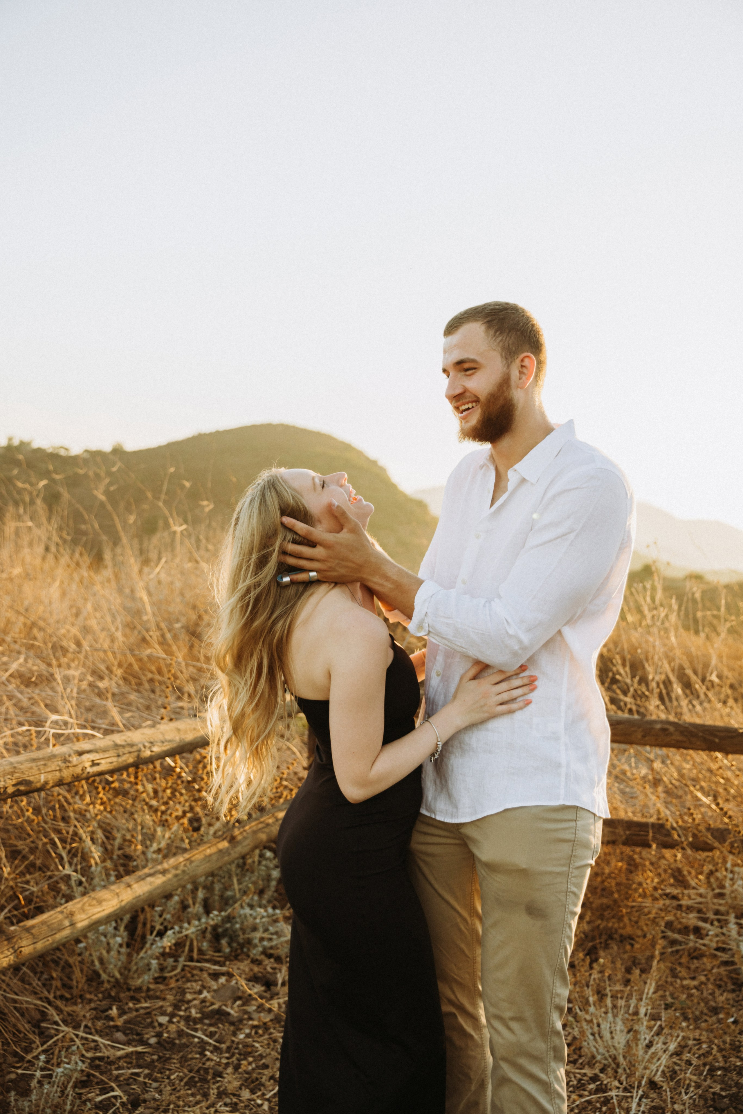 Anniversary Photoshoot at Sunset in a Scenic Field | Taya Frank. Southern California Family and Couple Photographer