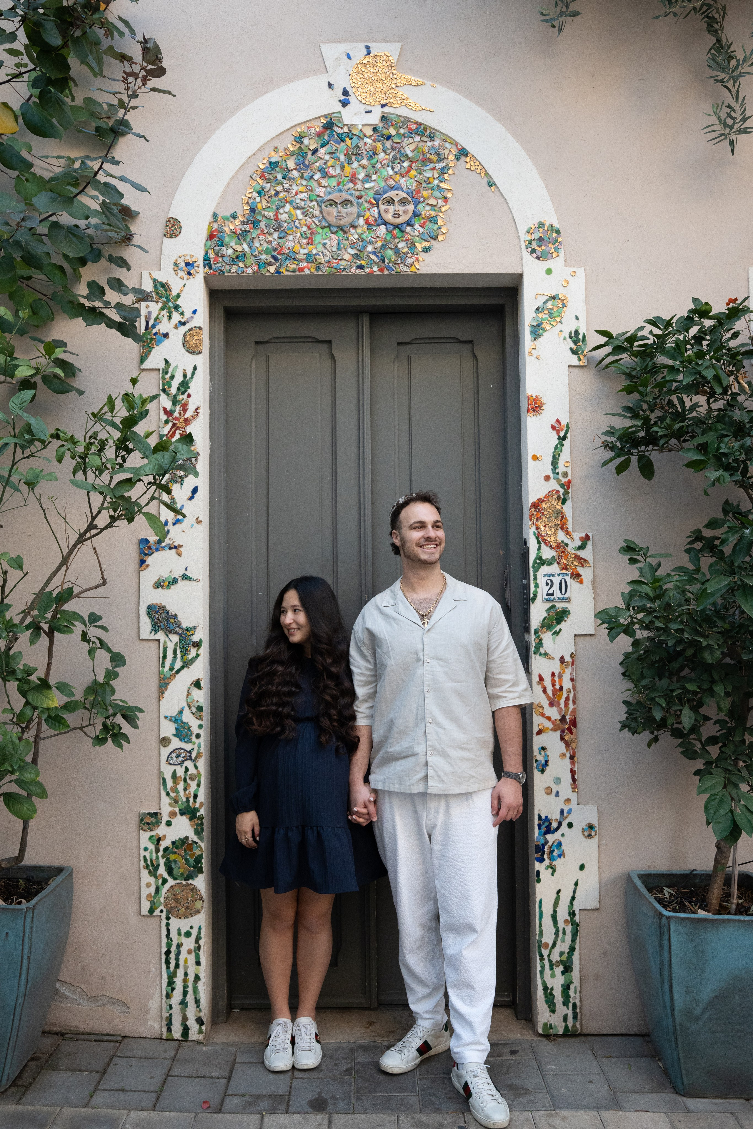 Naomi & Surli, Neve Tzedek, December 2025. Divign By Tehilah — Meaningful Graphic Design & Photography