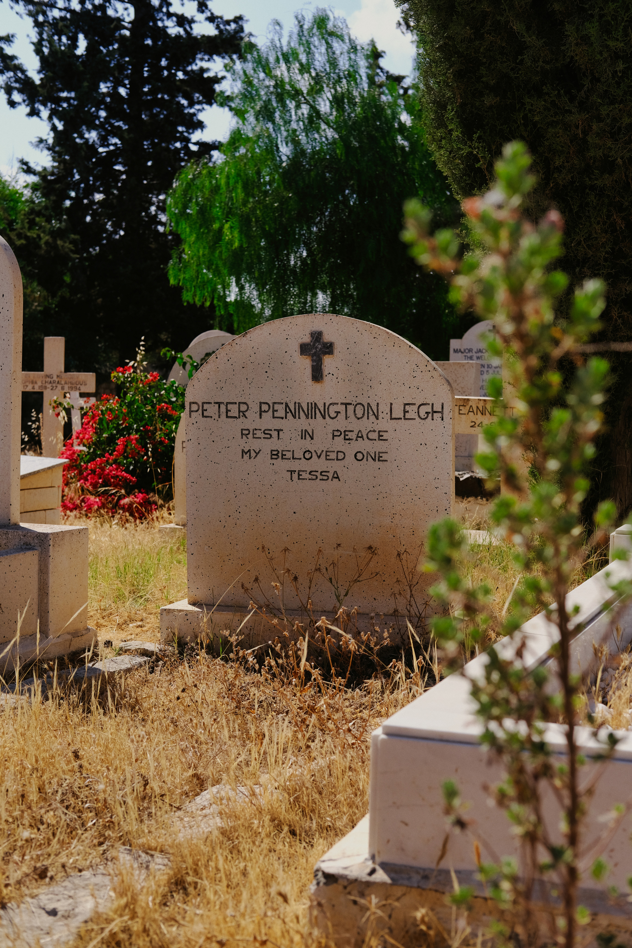 Old British Cemetery. Graves of Russian officers. Limassol, Cyprus.