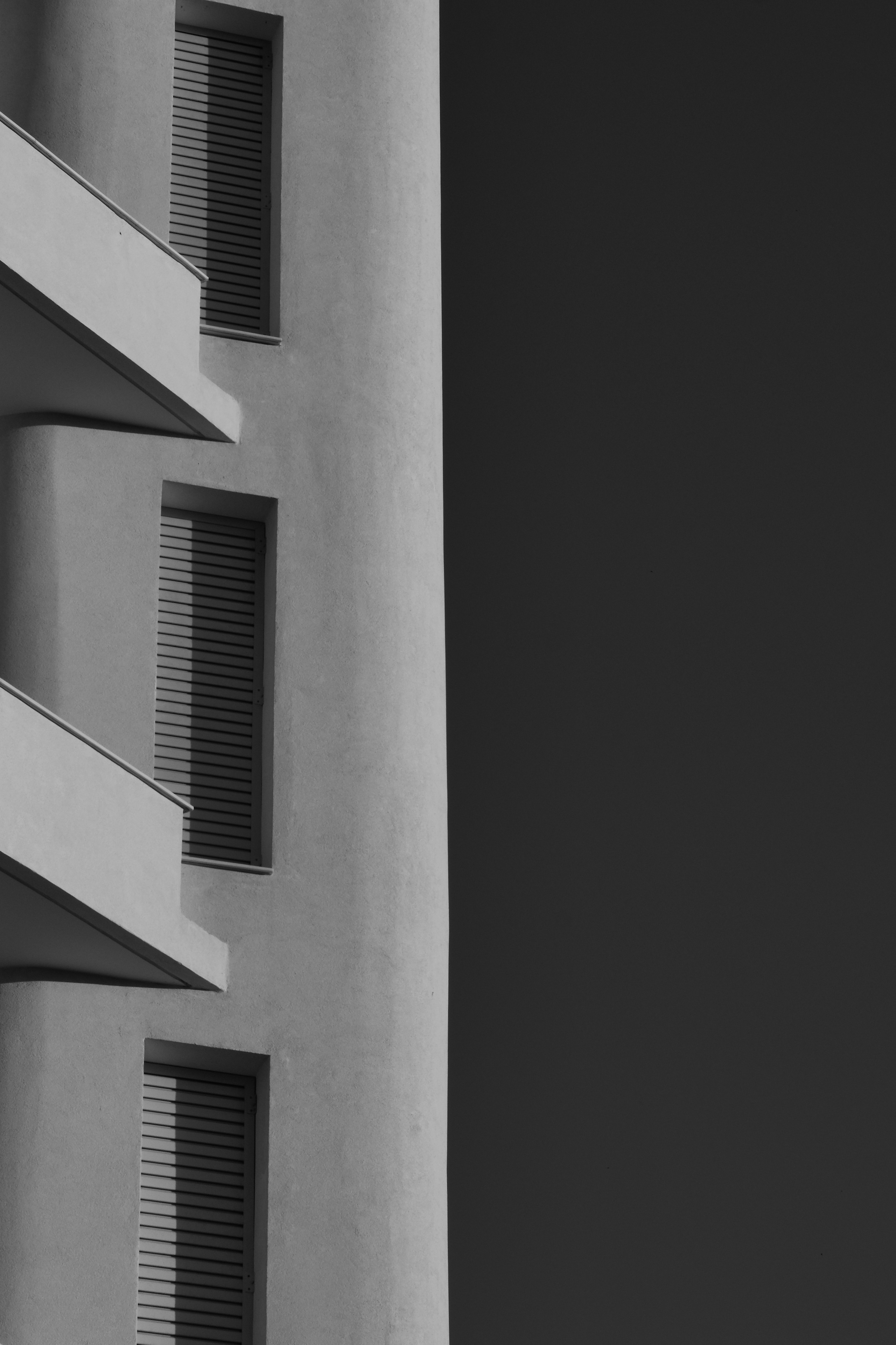 Building in Black and White | Street Photography | Cyprus