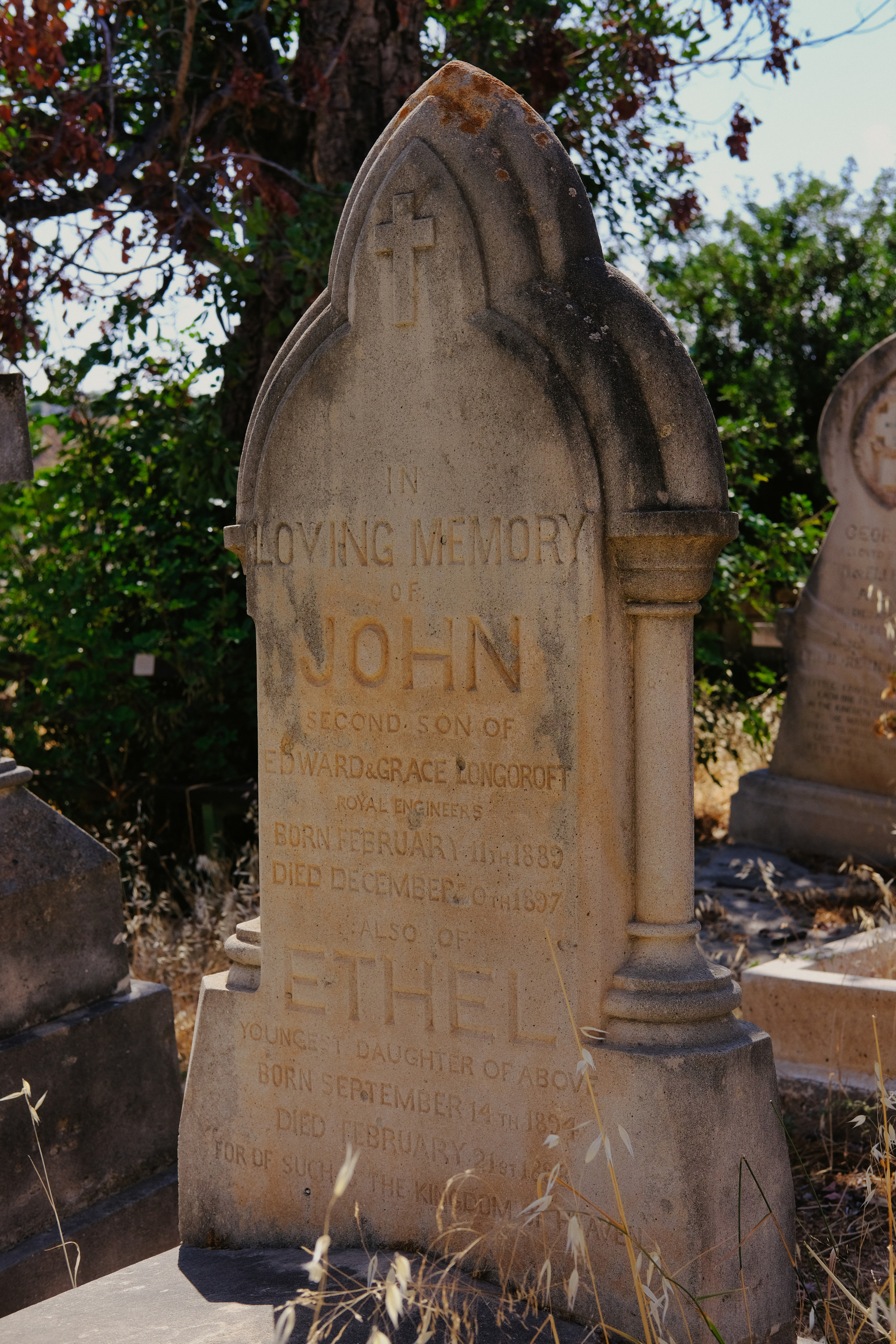 Old British Cemetery. Graves of Russian officers. Limassol, Cyprus.