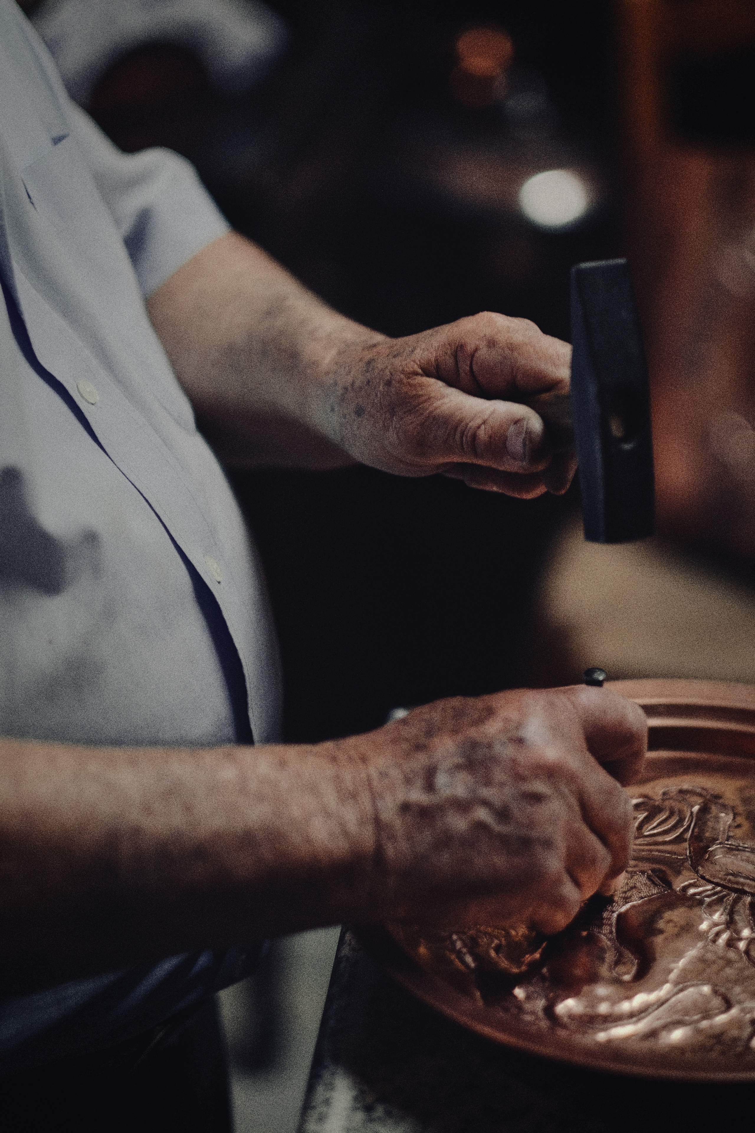Making icons | Master's hands in colour | Candid street photography in Larnaca | Street Photography | Cyprus