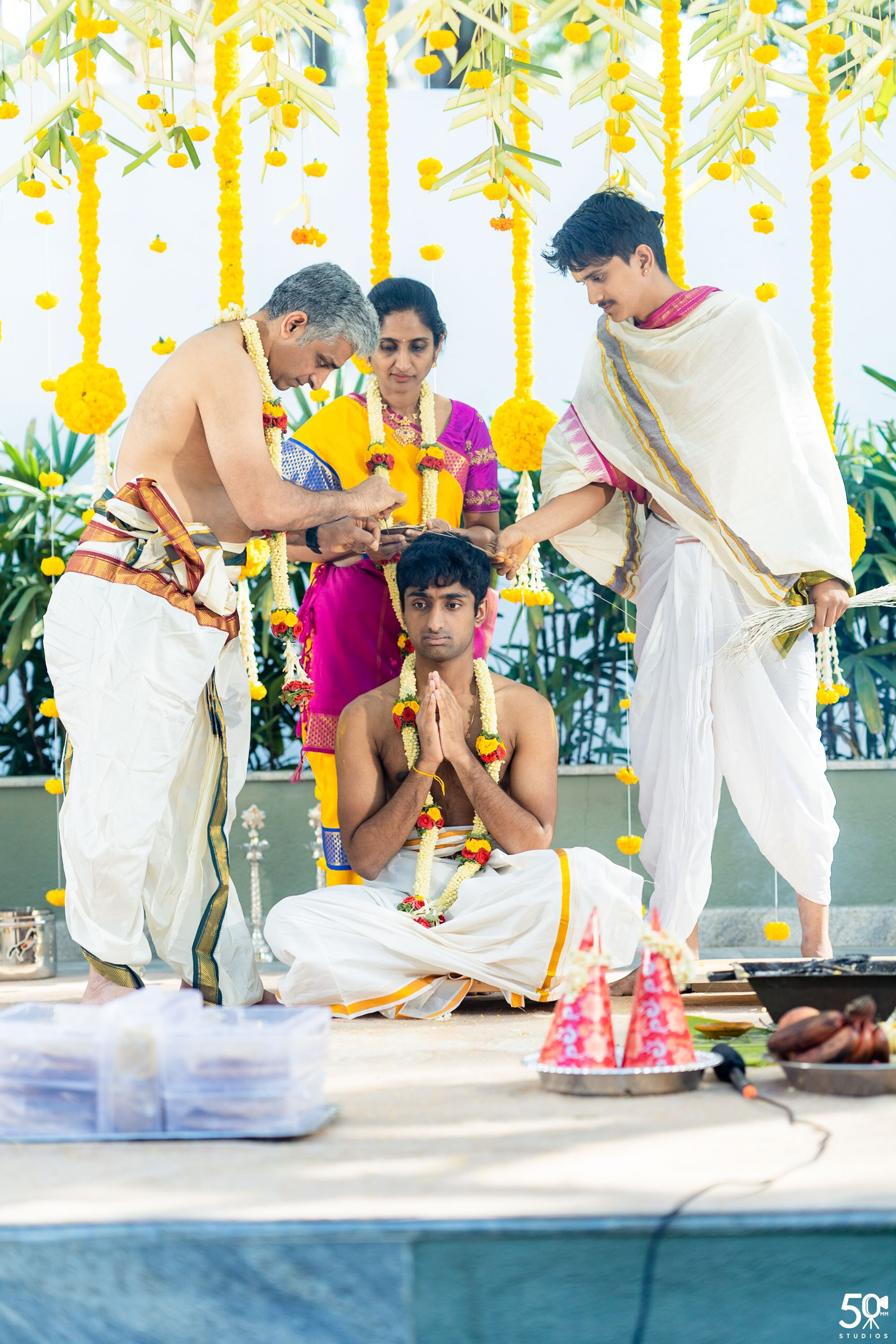 SANJAY AND SAKETH UPANAYANA. 50mm STUDIOS
