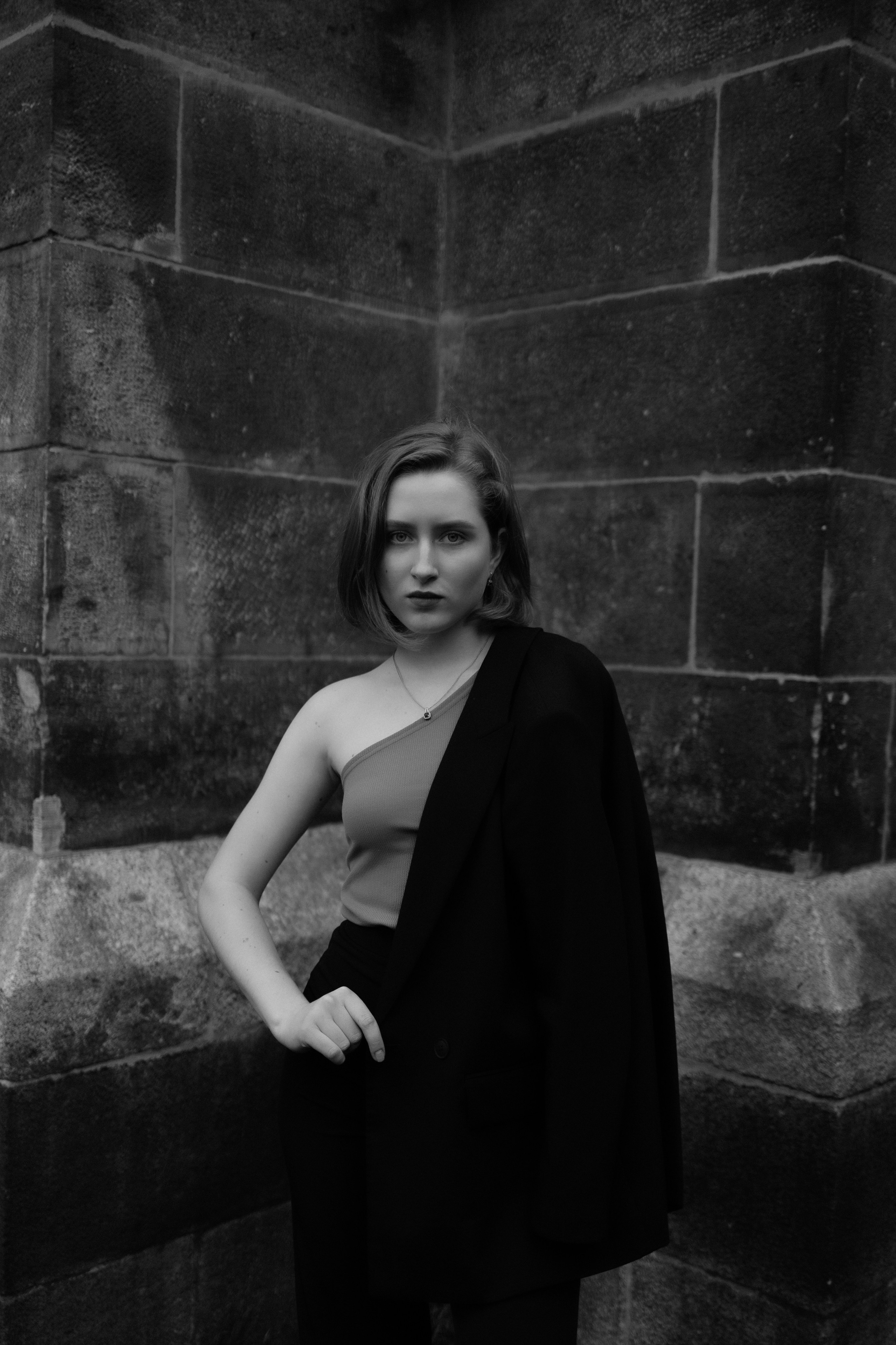 Timeless Grace — Black & White Portraits in the City. Elegant, Cinematic, Authentic. Kristina Kozheltsova- Soulful Portrait&Lifestyle&Love Story Photographer in Leipzig, Germany