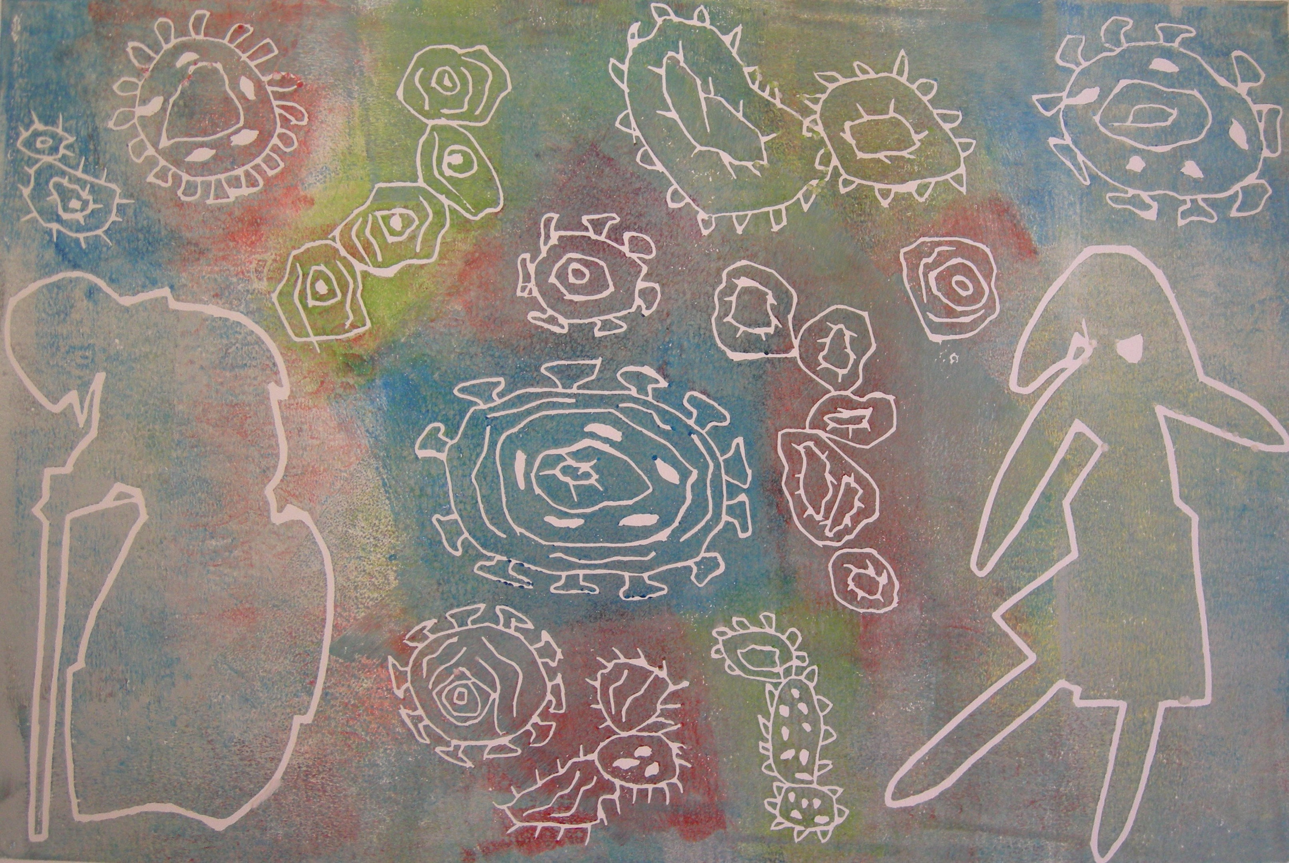 Corona 2020 - 40x60 auf Papier 60x80