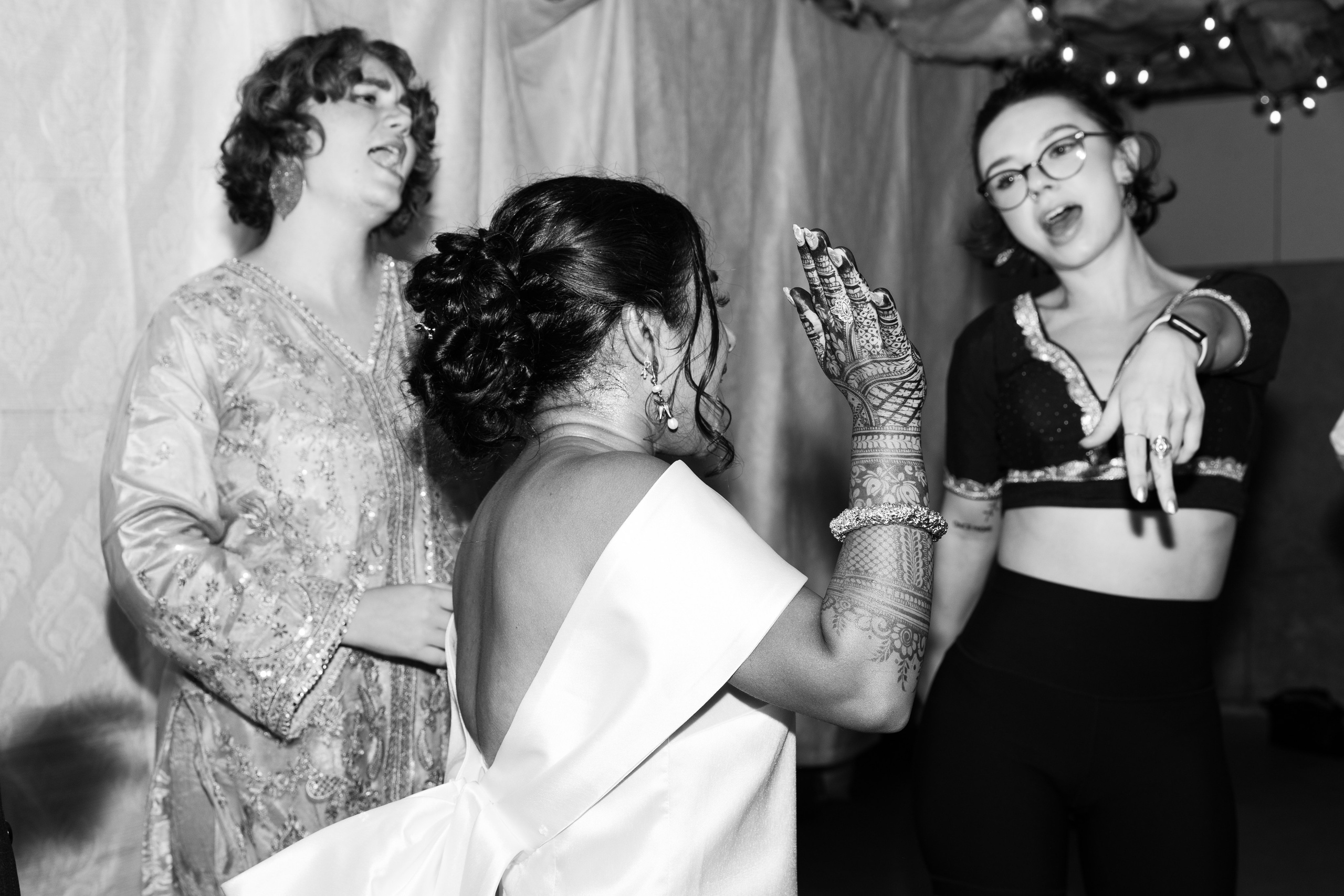 Two-Bride Multicultural Wedding in New Hampshire | Haldi & Nikah