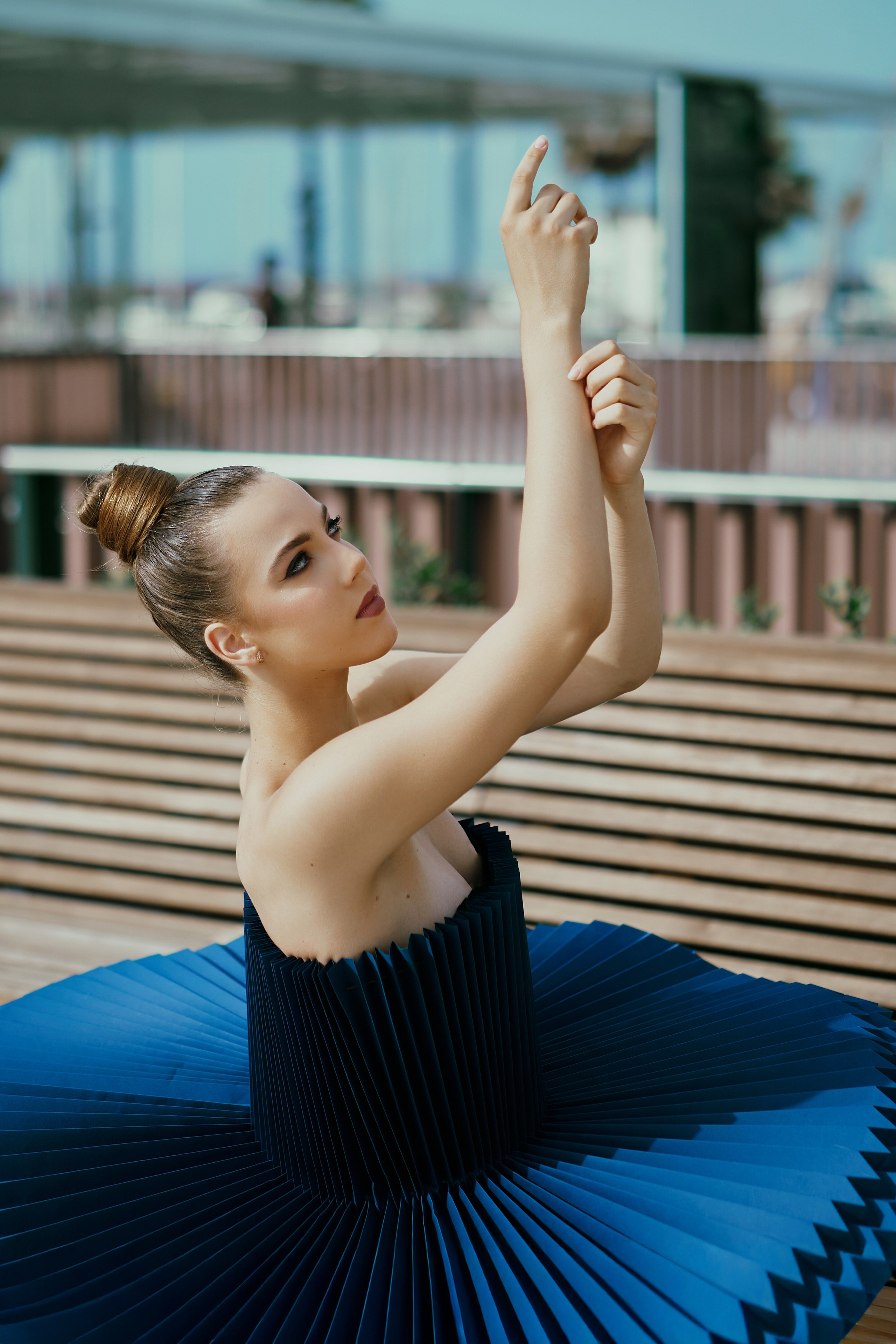 Барселона. Бумажное платье. Фотограф в Барселоне Жанна Захарченко